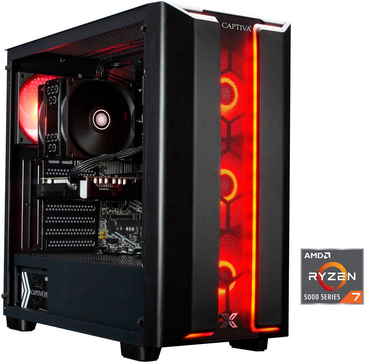 CAPTIVA Highend Gaming R94-142 Gaming-PC (AMD Ryzen 7 5700X, GeForce RTX 5070, 32 GB RAM, 1000 GB SSD, Luftkühlung)