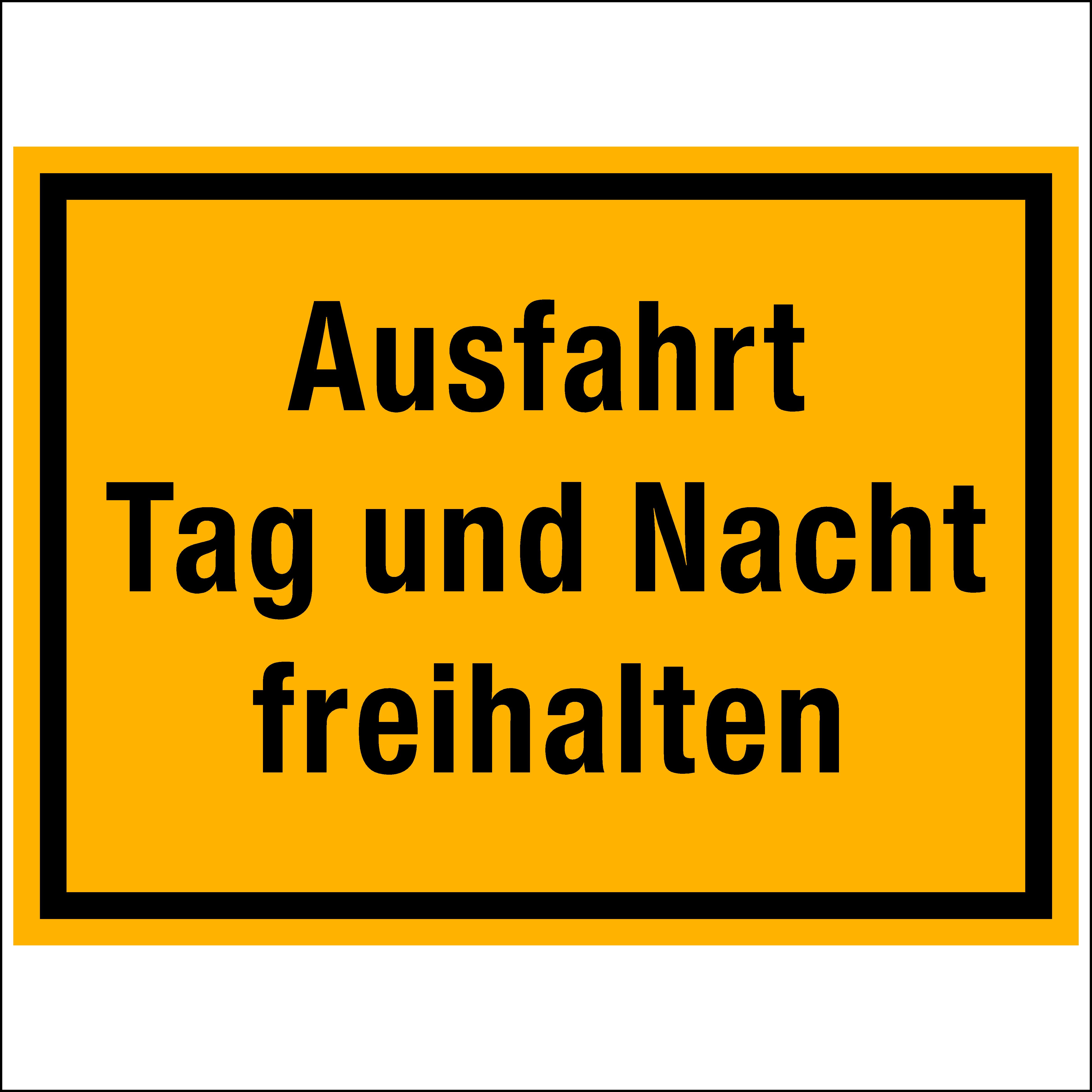 Wichelhaus Bild Ausfahrt freihalten XXL 30x40 cm - sehr stabil, Ausfahrt freihalten XXL