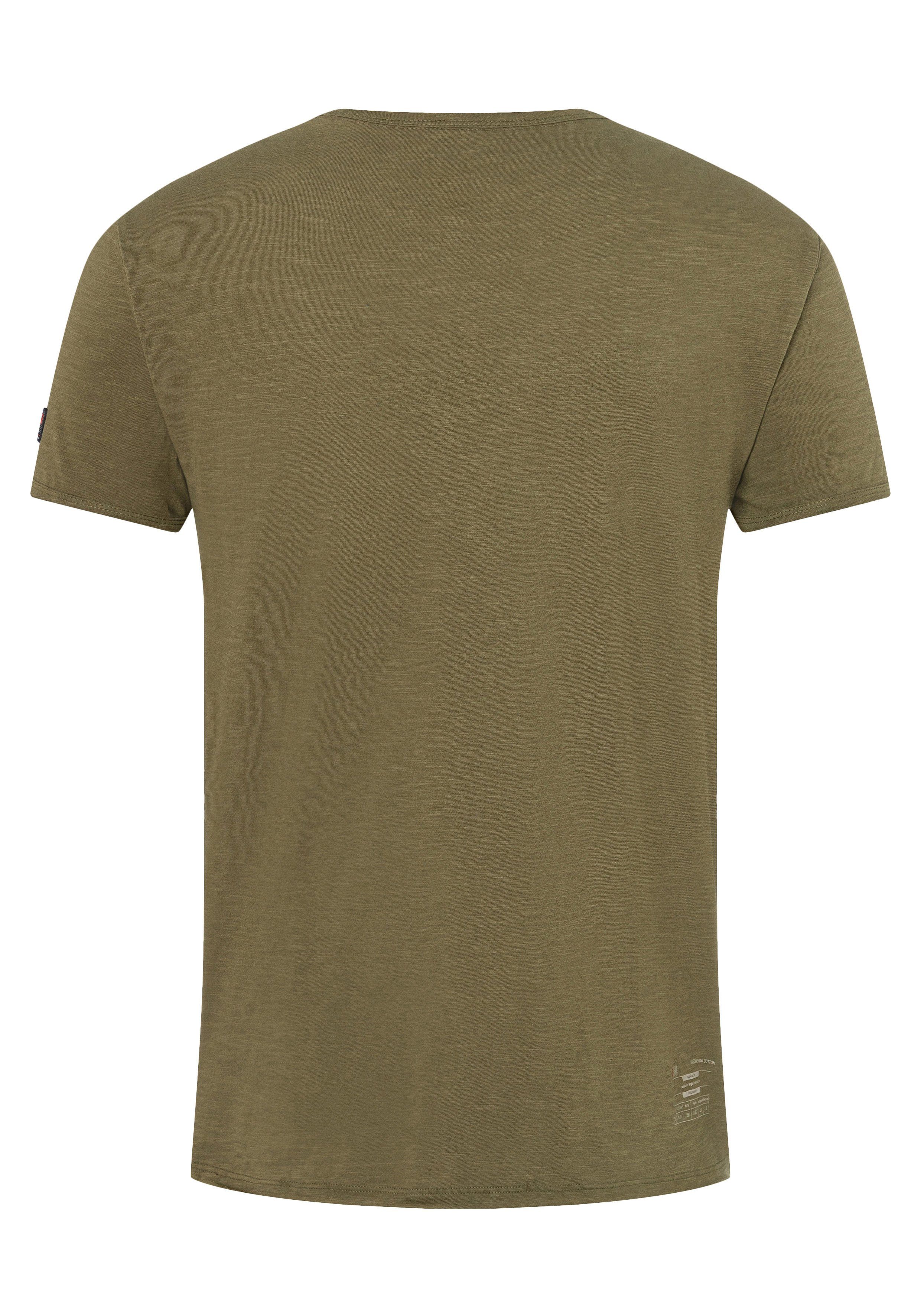 grün Basic TIMEZONE T-Shirt T-Shirt Ripped