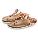 LASCANA Sandale, Pantolette, offener Schuh, Sommerschuh, Zehentrenner mit komfortablem Korkfußbett