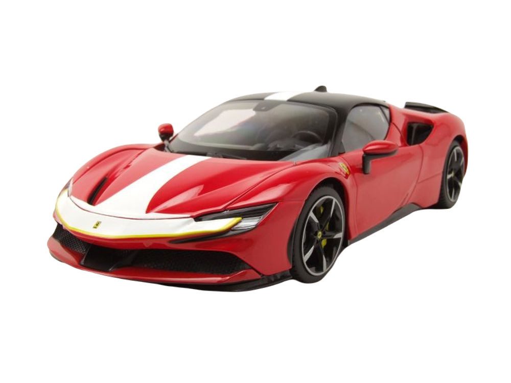 Modellauto Ferrari SF90 Stradale Assetto Fiorano rot schwarz