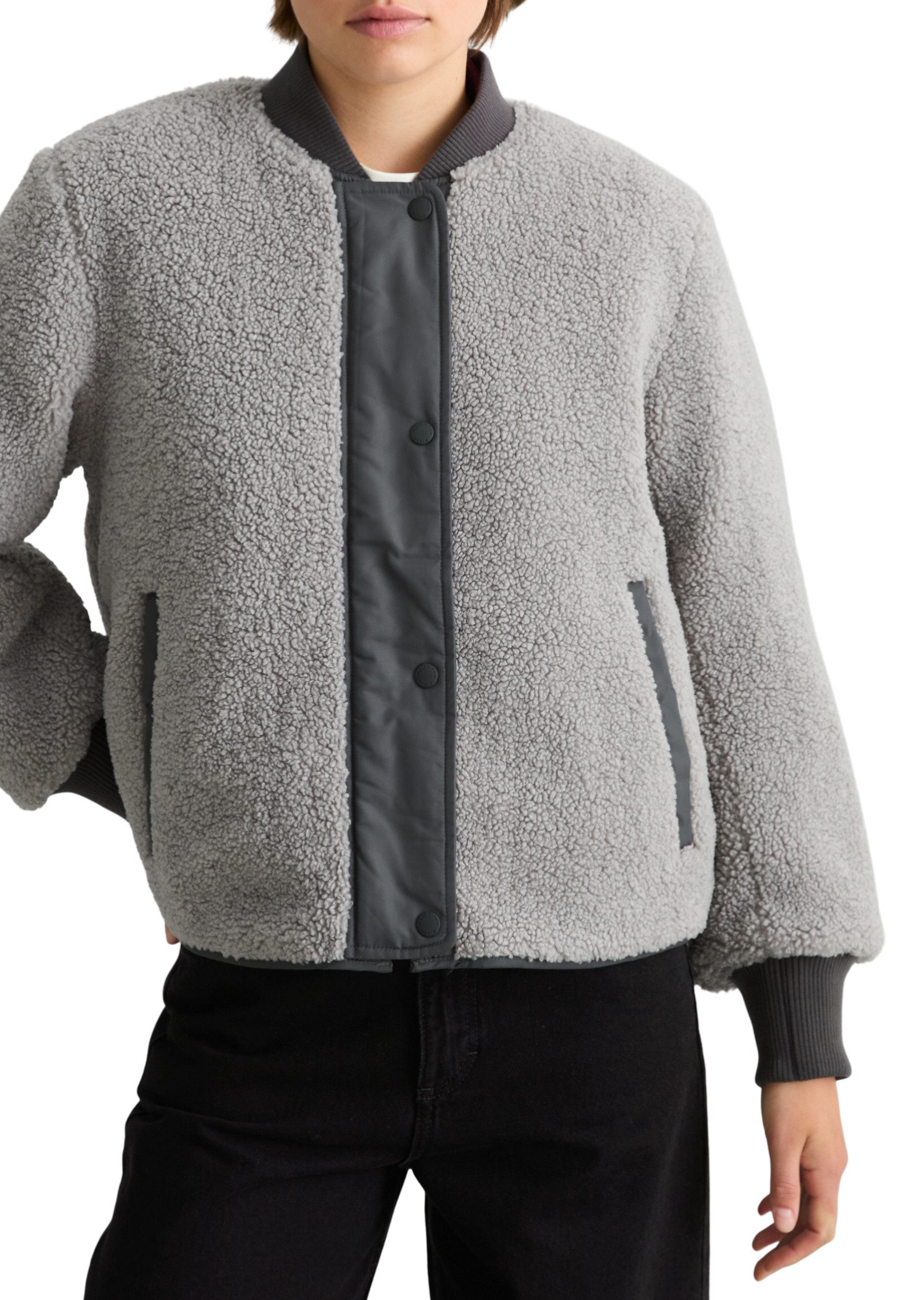 Marc O'Polo DENIM Wendejacke Wendeblouson regular aus recyceltem Polyester