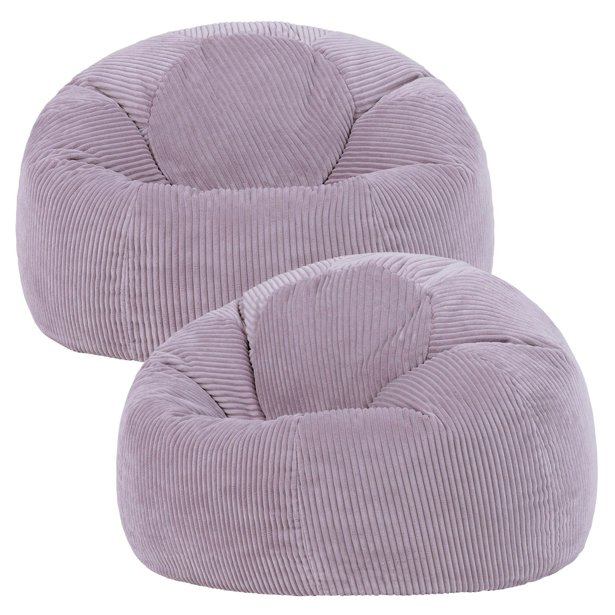 icon Sitzsack Erwachsene 2er Set Klassischer Sitzsack aus Cord „Kingston“, günstig online kaufen