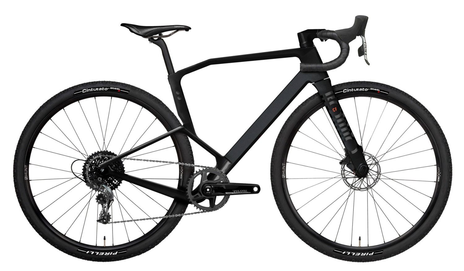 RONDO Gravelbike Gravelbike Ruut CF 2 Gravel Plus Bike Black/Black 28" Diamant, SRAM SRAM Apex XPLR D1 Schaltwerk