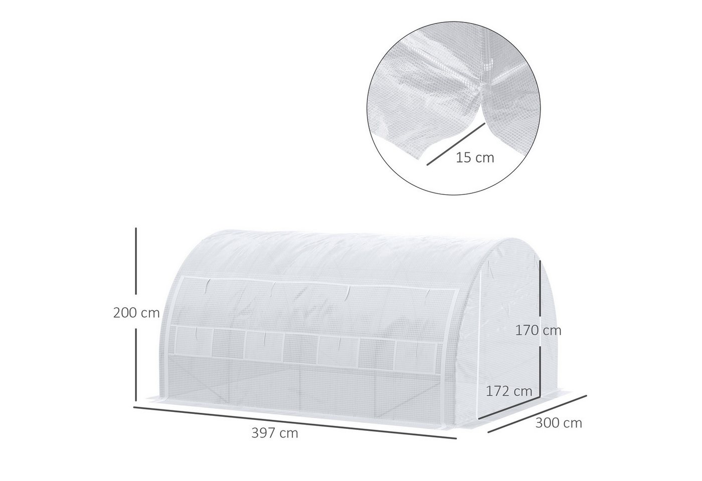 Outsunny Foliengewächshaus Gewächshaus... Outsunny Foliengewächshaus Gewächshaus...