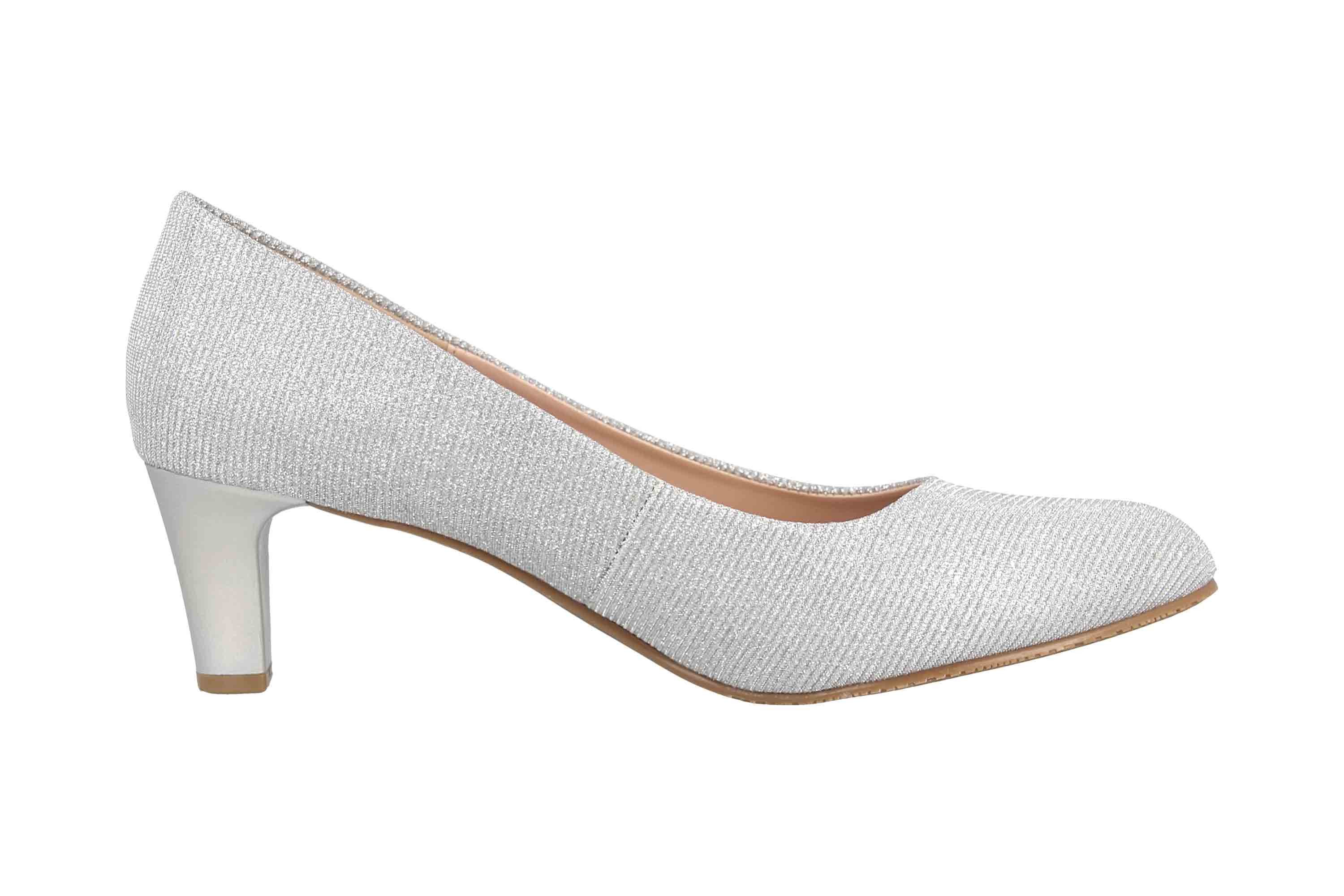 LadyPepp 2GY0211501 Silver Glitter Textile Pumps – Bild 4 von 5