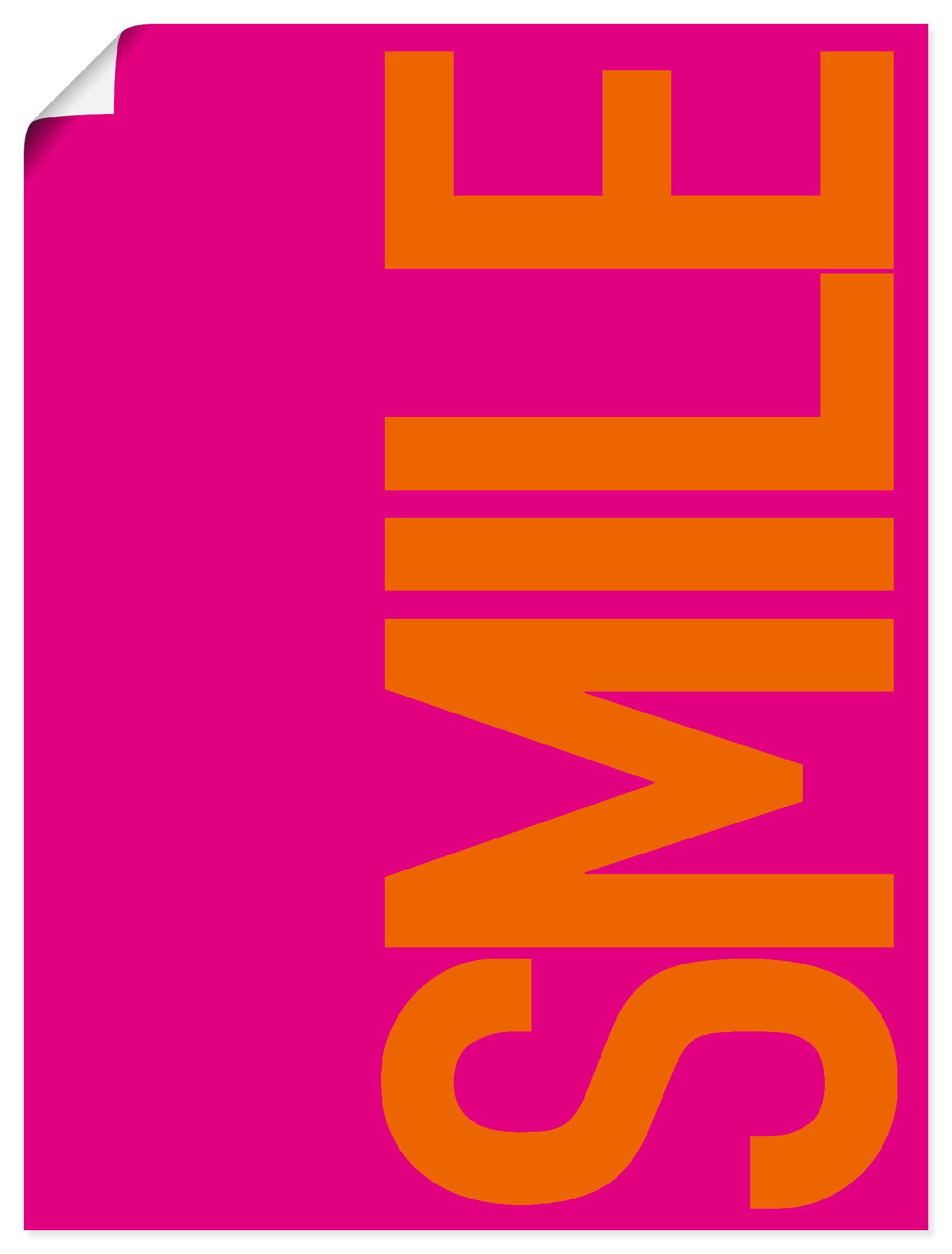 Artland Wandbild Smile, Sprüche & Texte (1 St), als Alubild, Leinwandbild, Poster, Wandaufkleber in verschied. Größen