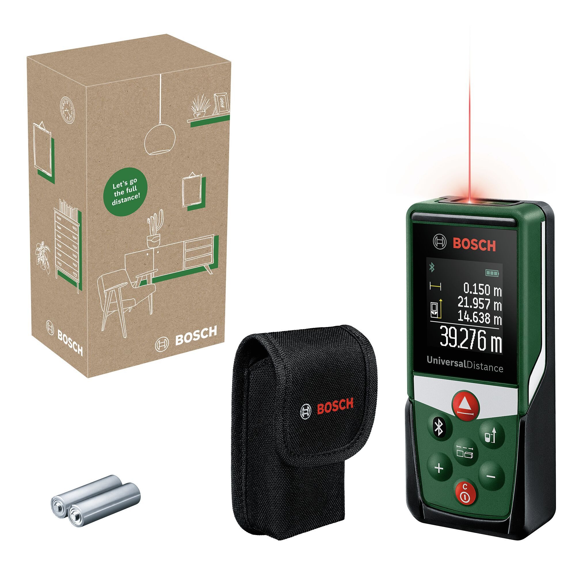 BOSCH Entfernungsmesser UniversalDistance 50C, Digitaler Laser - im eCommerce-Karton