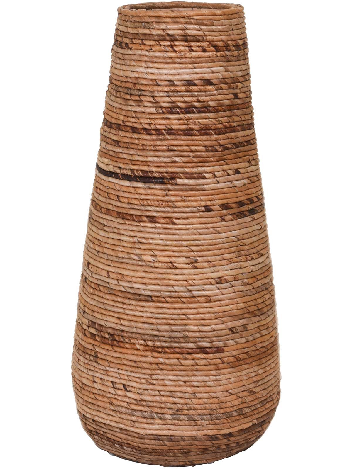 VIVANNO Pflanzkübel Wasserhyazinthe ROTA Konisch - Natur Geflochten (1 St), 46x90 cm