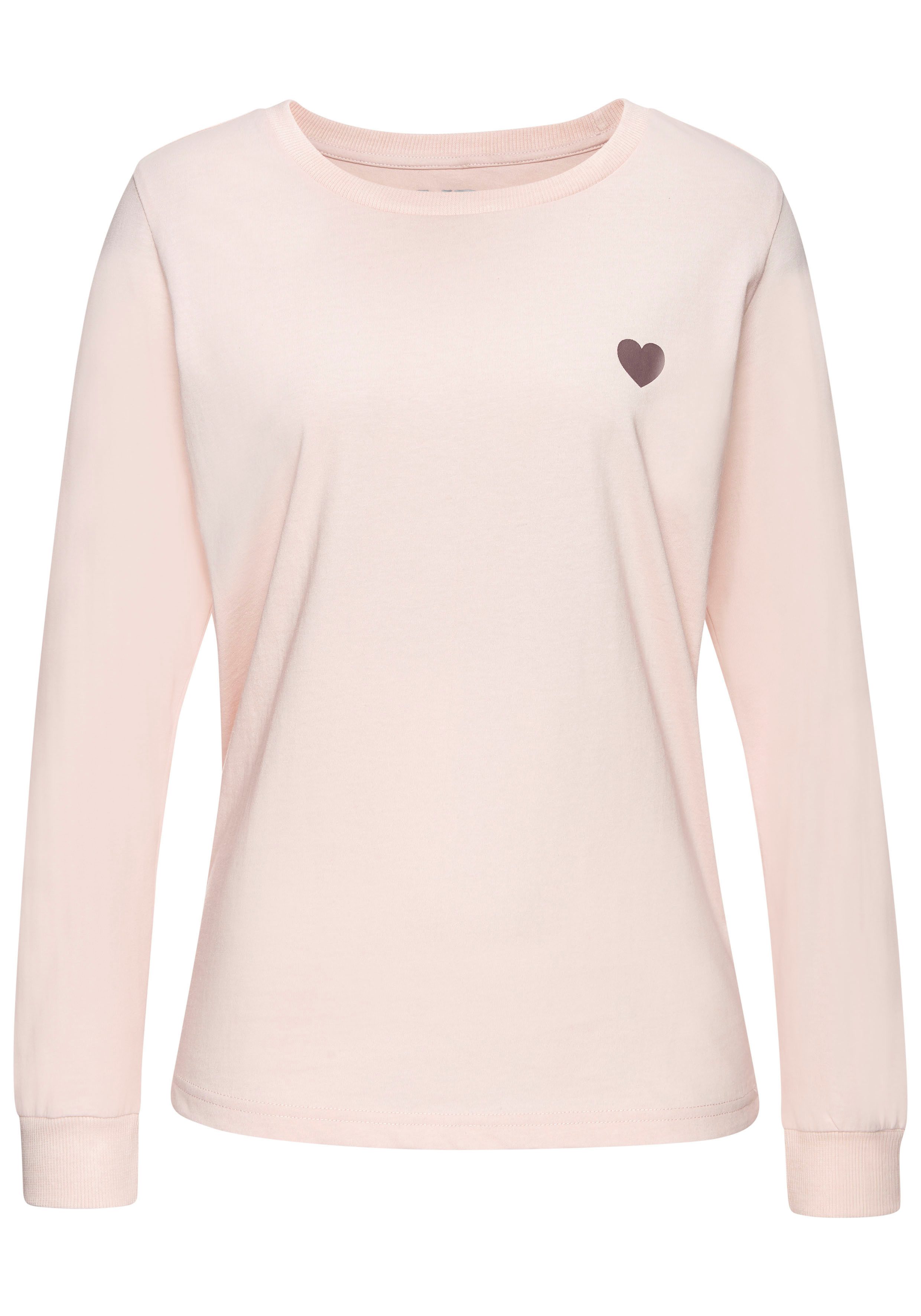 Vivance Dreams by Lascana Pyjama (Set, 2 tlg) mit süßem Herzmuster – Bild 4 von 5