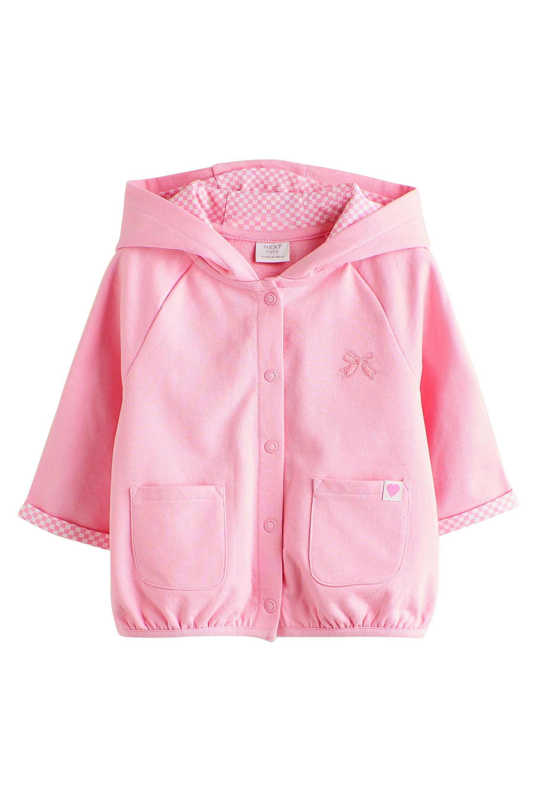 Next Kurzjacke Baby Kapuzenjacke aus 100 % Baumwolle (1-St)