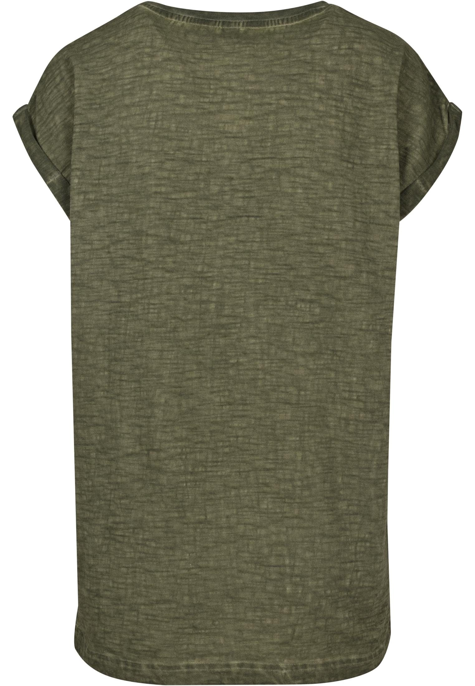 F-Word (1-tlg) Kurzarmshirt olive Damen Ladies MisterTee Tee