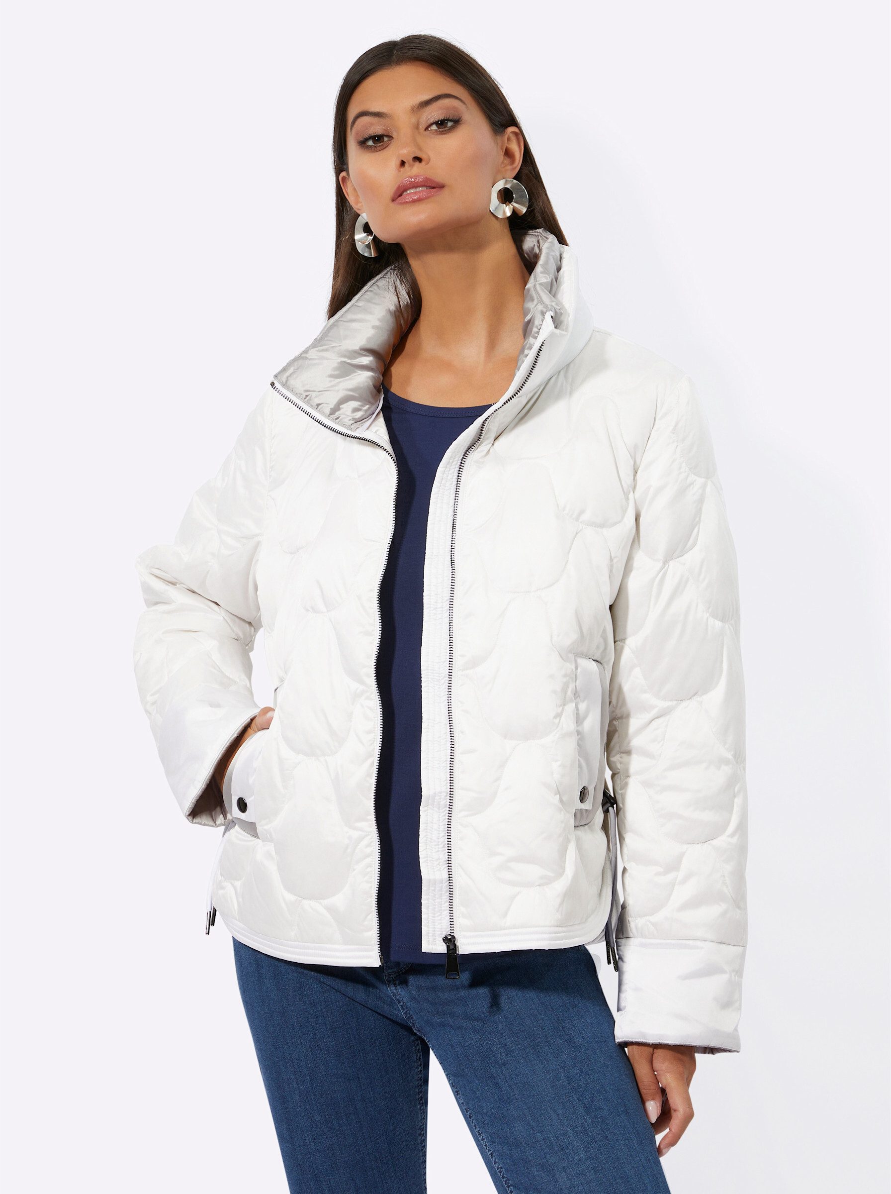 creation L Allwetterjacke Leicht-Daunen-Steppjacke Langarm