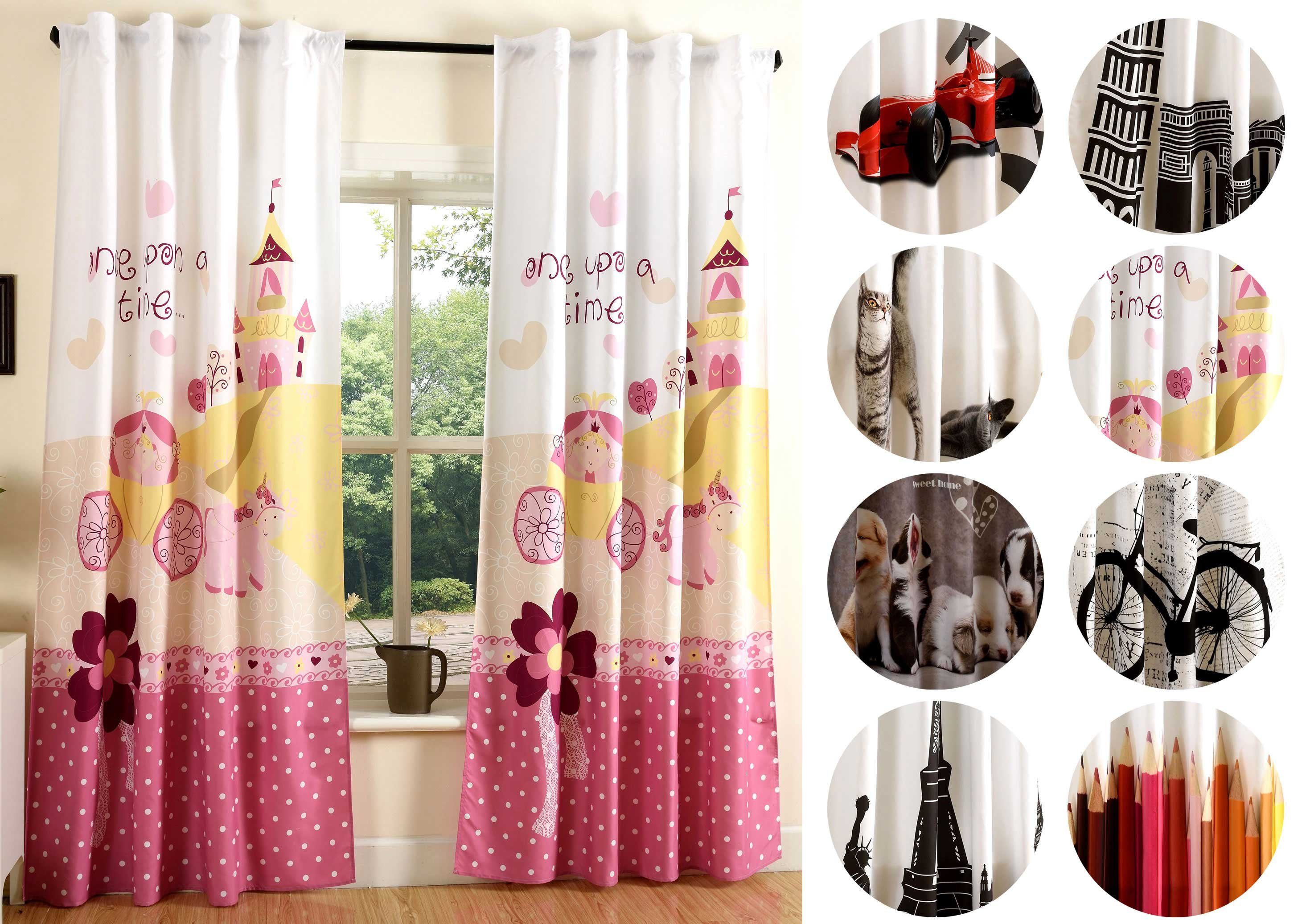 Gardinenbox Vorhang (1 St), verdecketeSchlaufen, blickdicht, Schal blickdicht Universalband Digitaldruck 204902. € 29,99