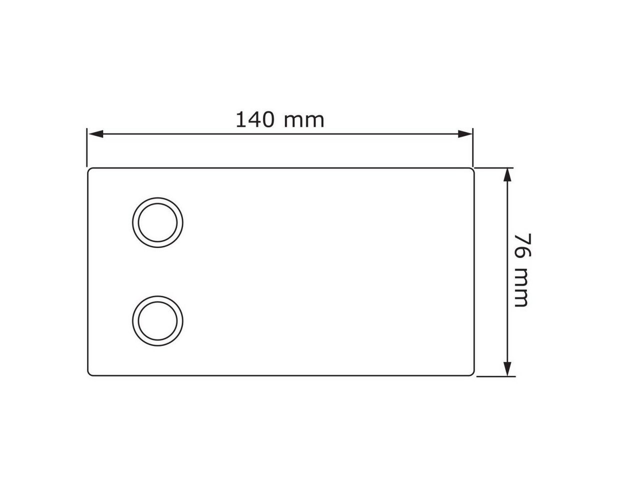 Thumbnail - Bravios Briefkasten Klingeltaster Oblong for Two Edelstahl