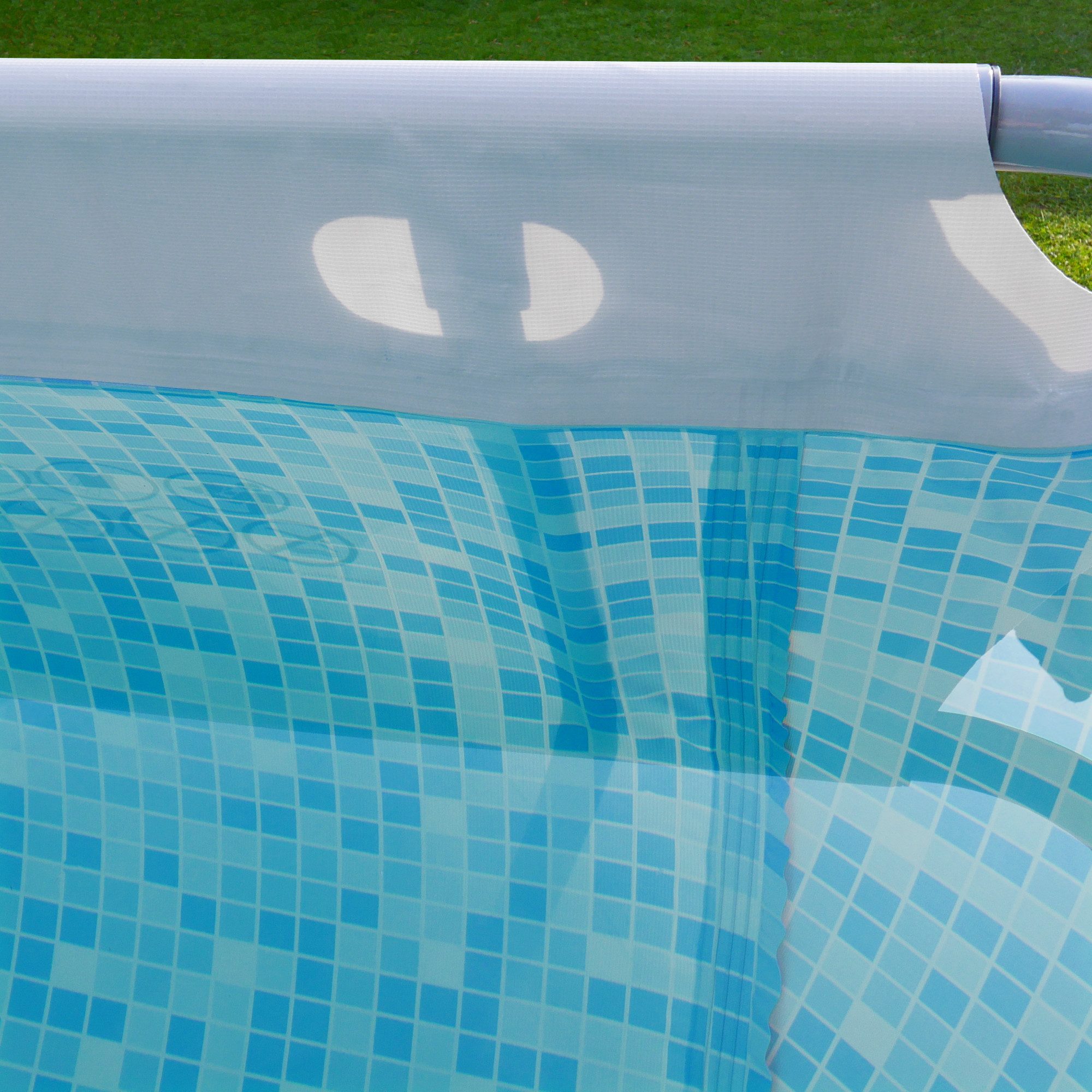 yourGEAR Rechteckpool Familien Pool 4x2x1m Stahlrahmenbecken Gartenpool Schwimmbecken