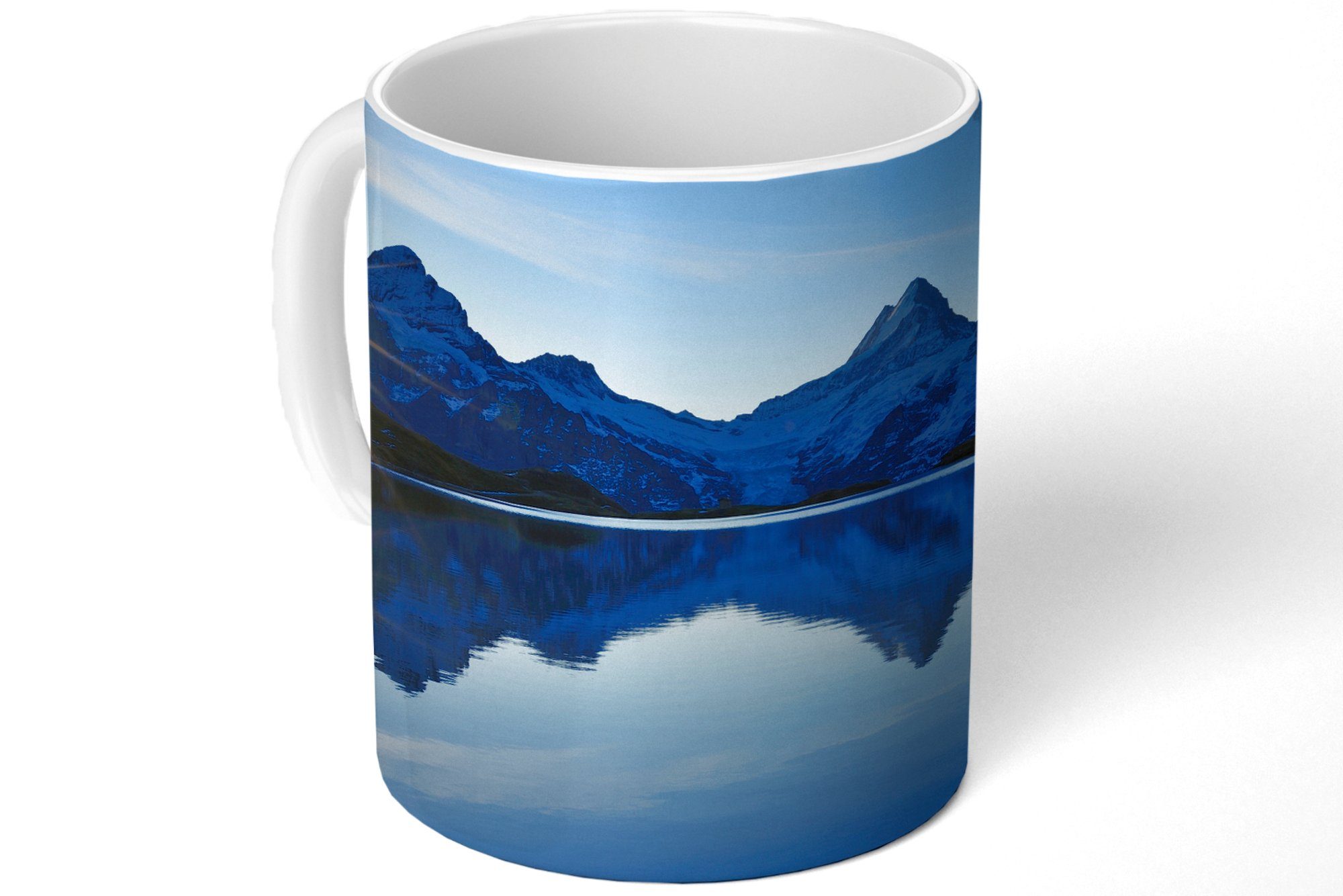 Teetasse, Teetasse, Alpen MuchoWow Geschenk Keramik, Wasser Becher, - Berg - Kaffeetassen, Schnee, Tasse -