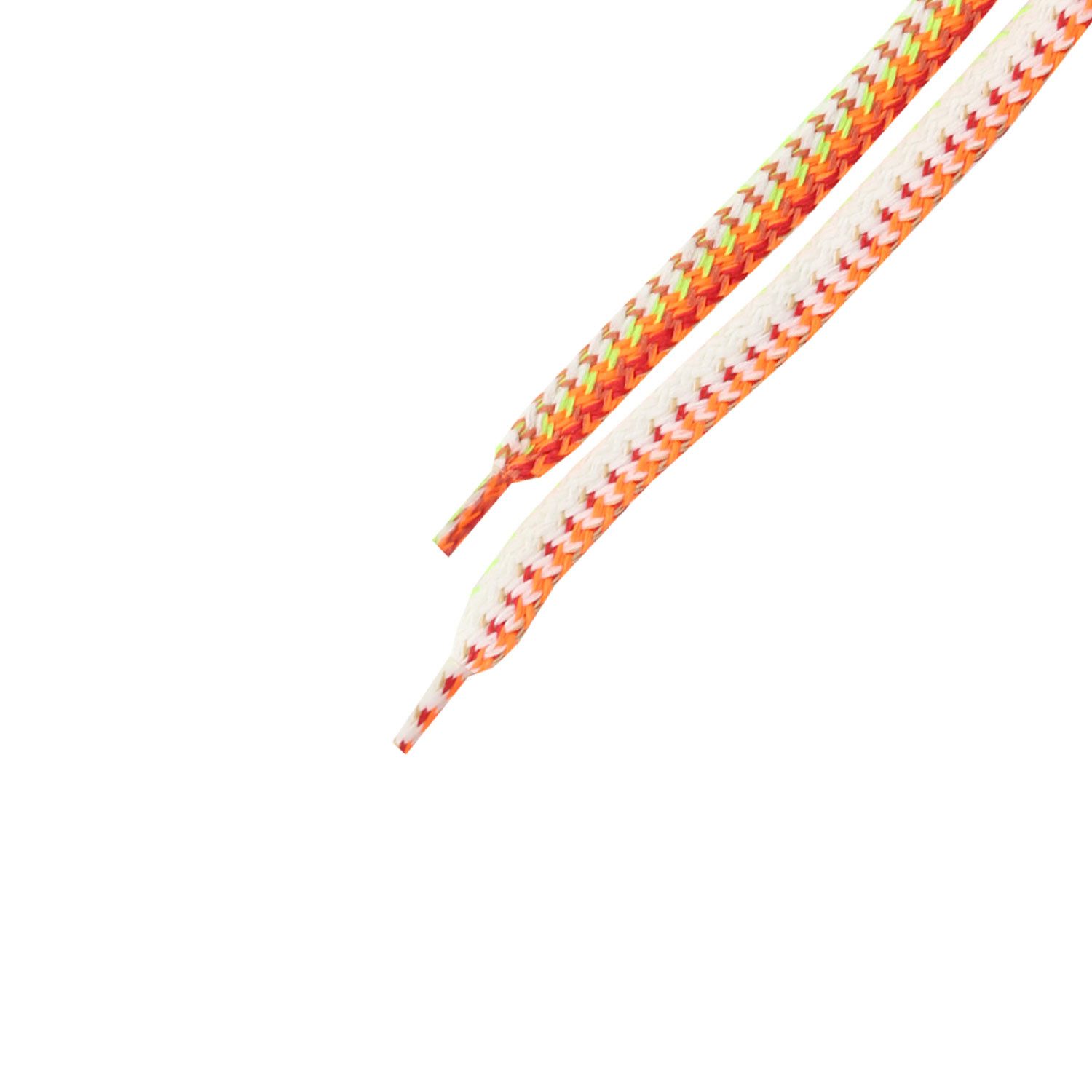 filsko Schnürsenkel Schnürsenkel Unisex ca. 8mm breit, neon, gestreift, bunt, besondere Schnürsenkel