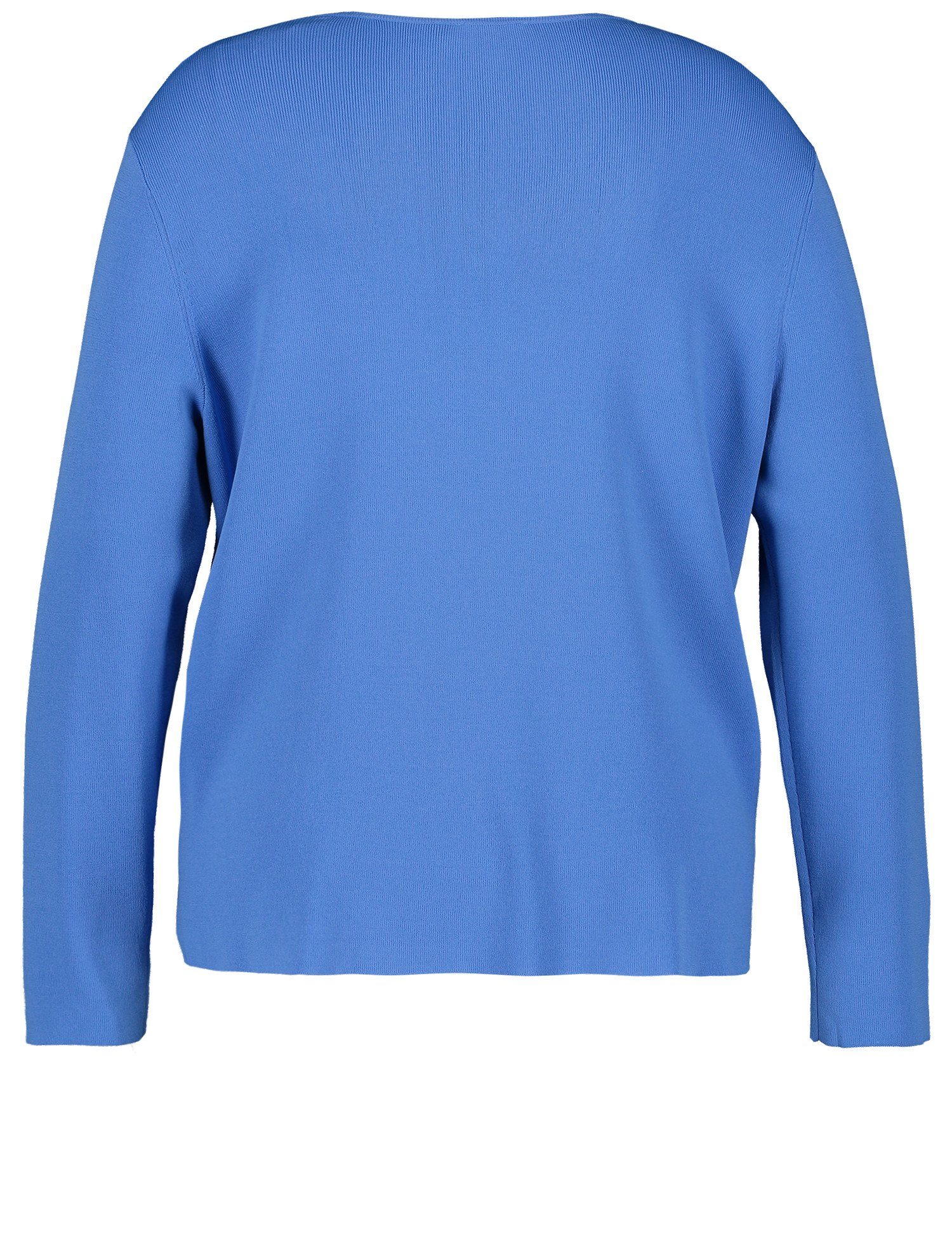 mit V-Ausschnitt Pullover Blue Bonnet Samoon Rundhalspullover