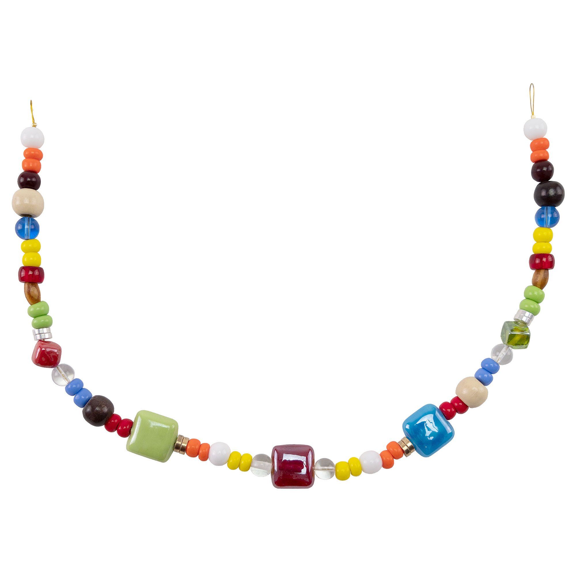 Vehi Mercatus Burgfräulein-Kostüm Wikinger Fibelkette Bunt