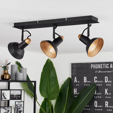 hofstein Deckenleuchte »Fornacette« Deckenlampe aus Metall in Schwarz/Bronze, ohne Leuchtmittel, im Modernen Design, E14, Schirme sind drehbar