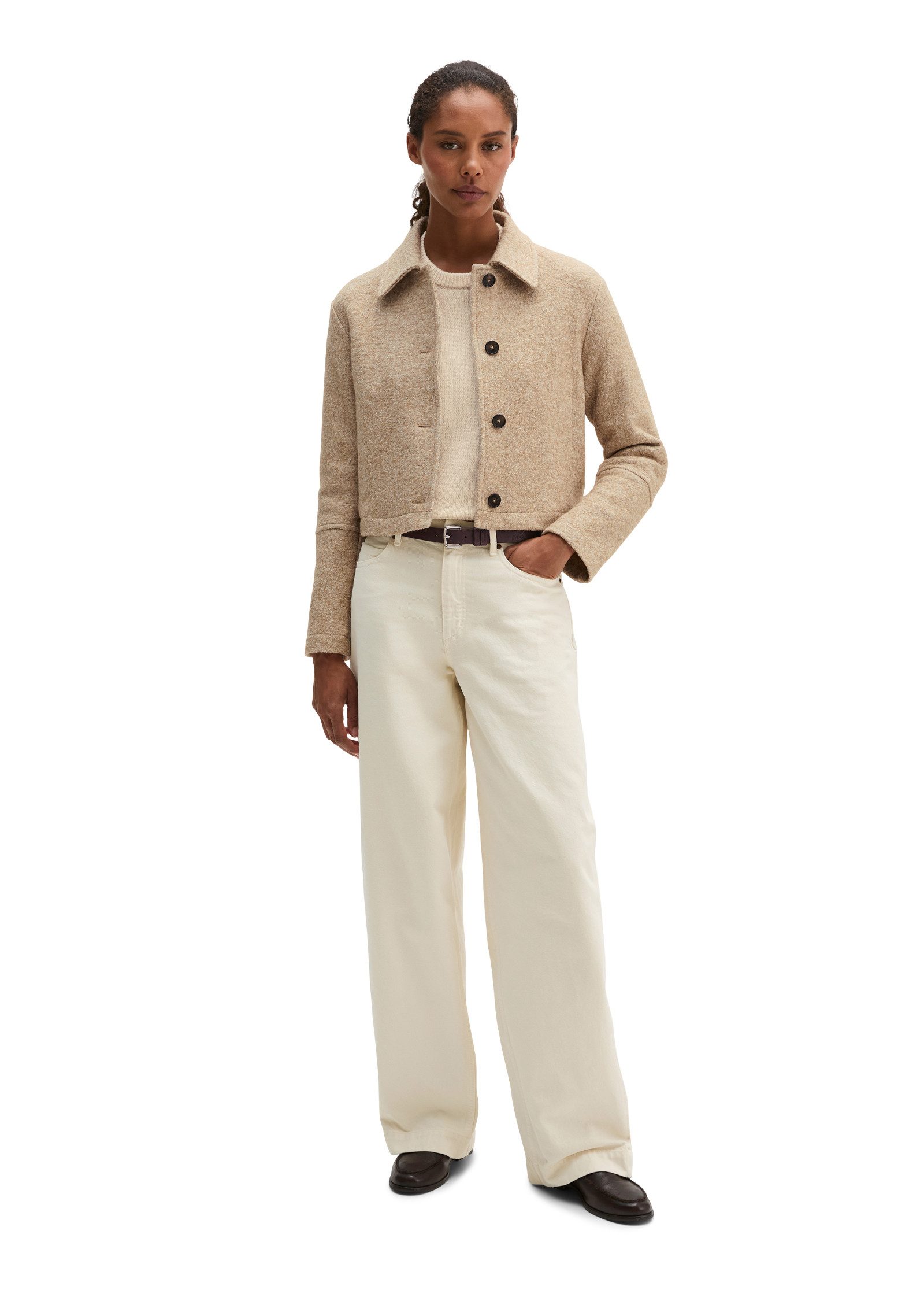 Marc O'Polo Kurzjacke aus Boiled Wool Melange – Bild 5 von 5