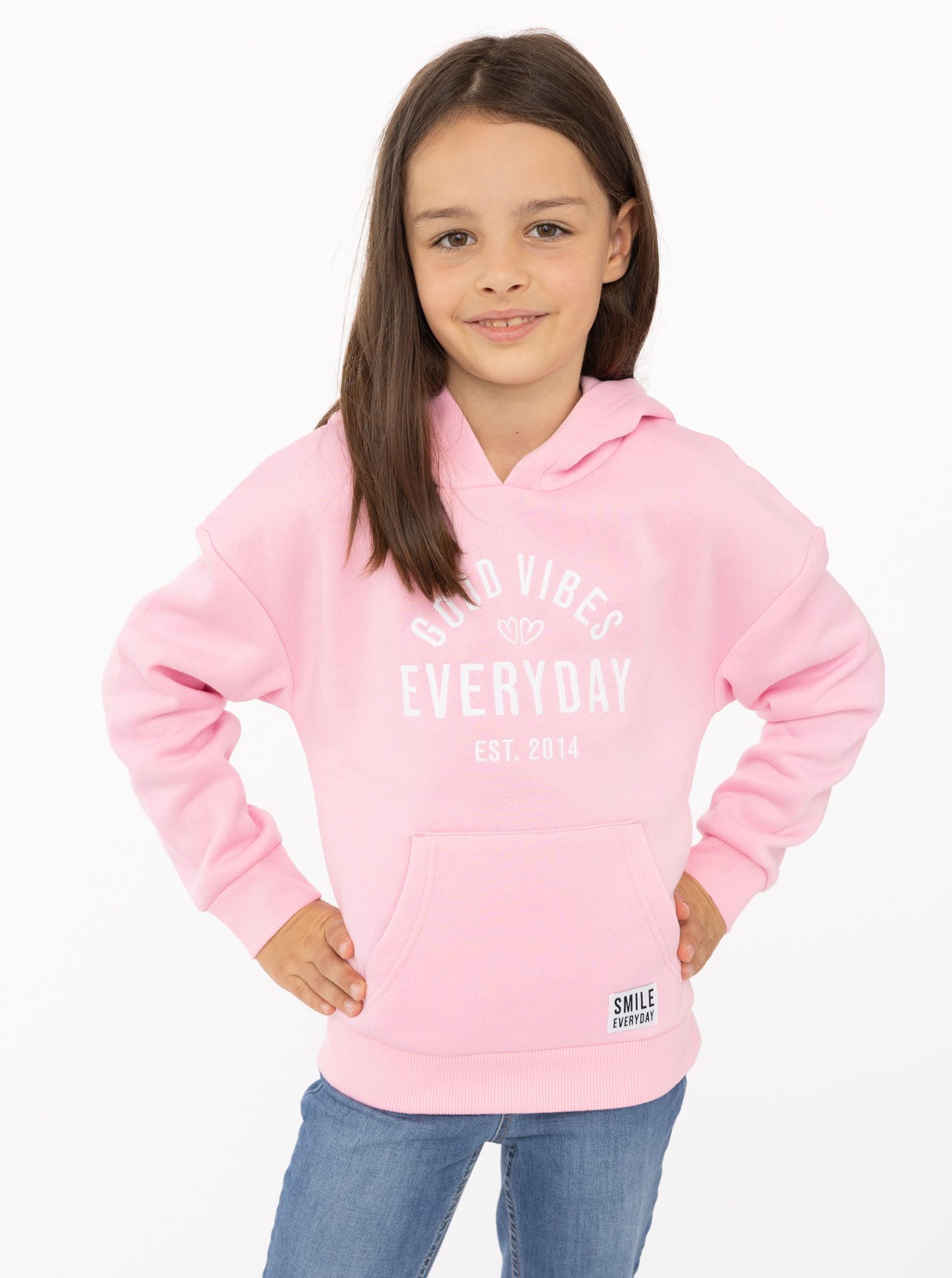 Zwillingsherz Hoodie "Everyday" Mini-Me,mit Stickerei und positiver Botschaft