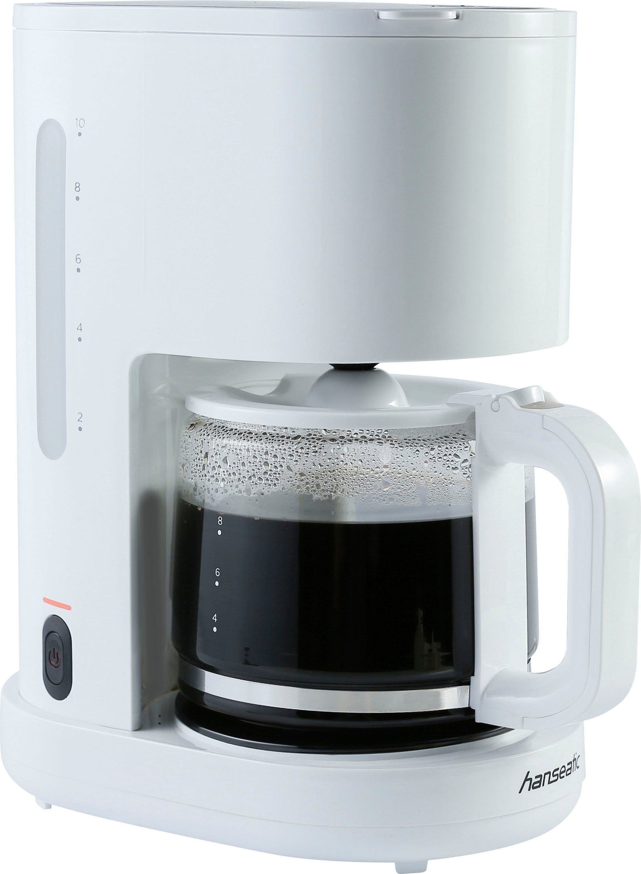 Hanseatic Filterkaffeemaschine HCM125900WD, 1,25l Kaffeekanne, Korbfilter  1x4 | Kaffeebereiter