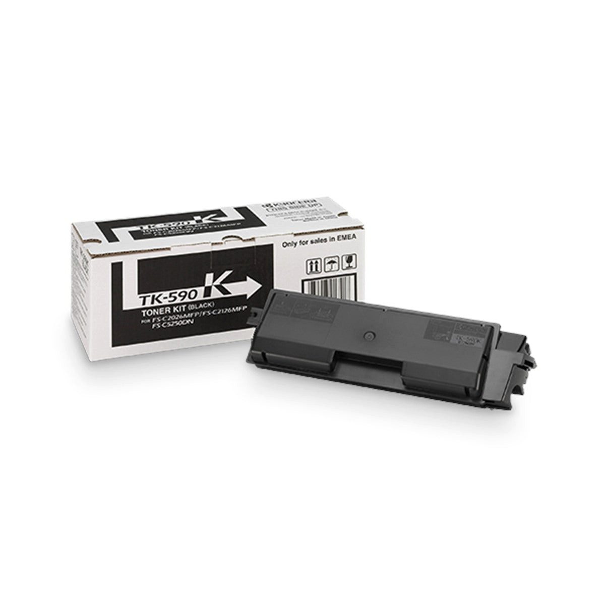 KYOCERA Tonerpatrone Originales Kyocera TK590 Set Ecosys P/M 6026 6526 C2026 C2126 C2526 C, (Set, Toner-Set), Original Toner