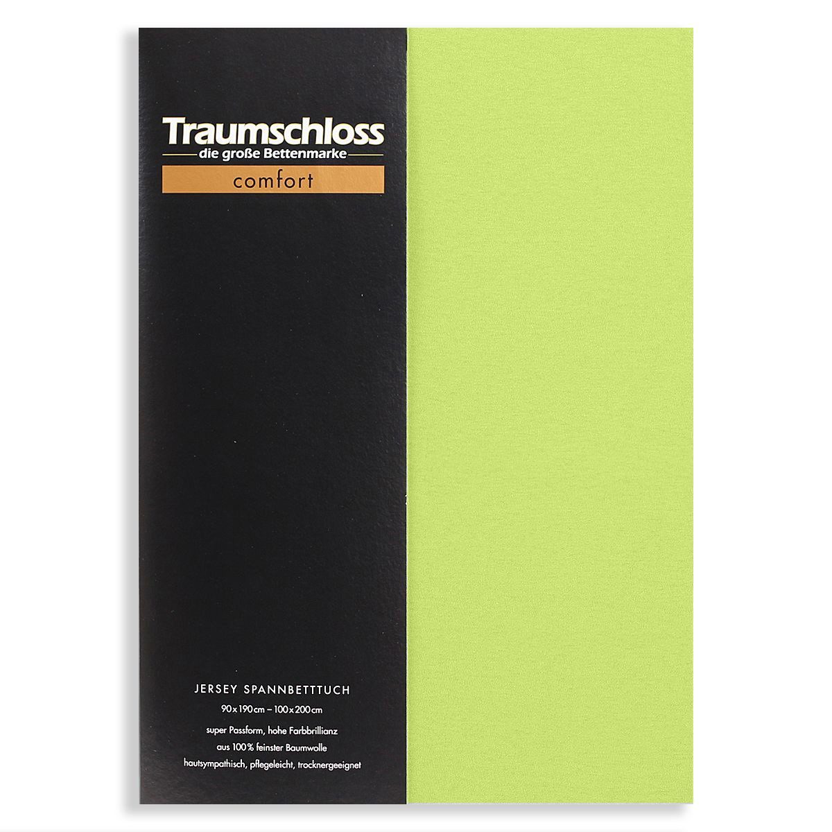 Traumschloss Spannbettlaken Comfort, Jersey, Gummizug: rundum, (1 Stück), 100% Baumwolle