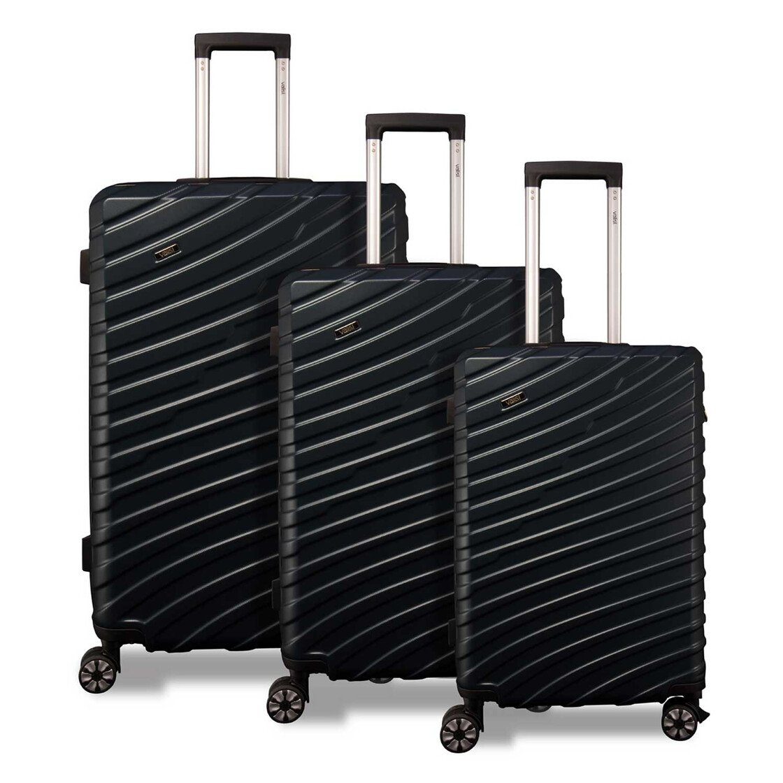 Valis Hartschalen-Trolley Hartschalen-Trolley Reisekoffer ABS Hartschalenkoffer, ABS-Hartschale & voll gefütterter Innenraum & 4 Doppelrollen