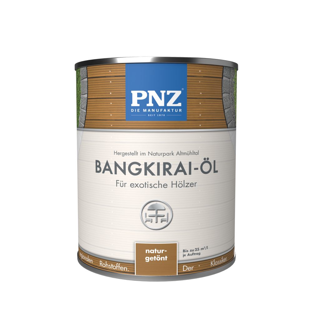 PNZ - Die Manufaktur Hartholzöl Bangkirai-Öl, hochwirksamer Langzeitschutz für Garten und Terrasse