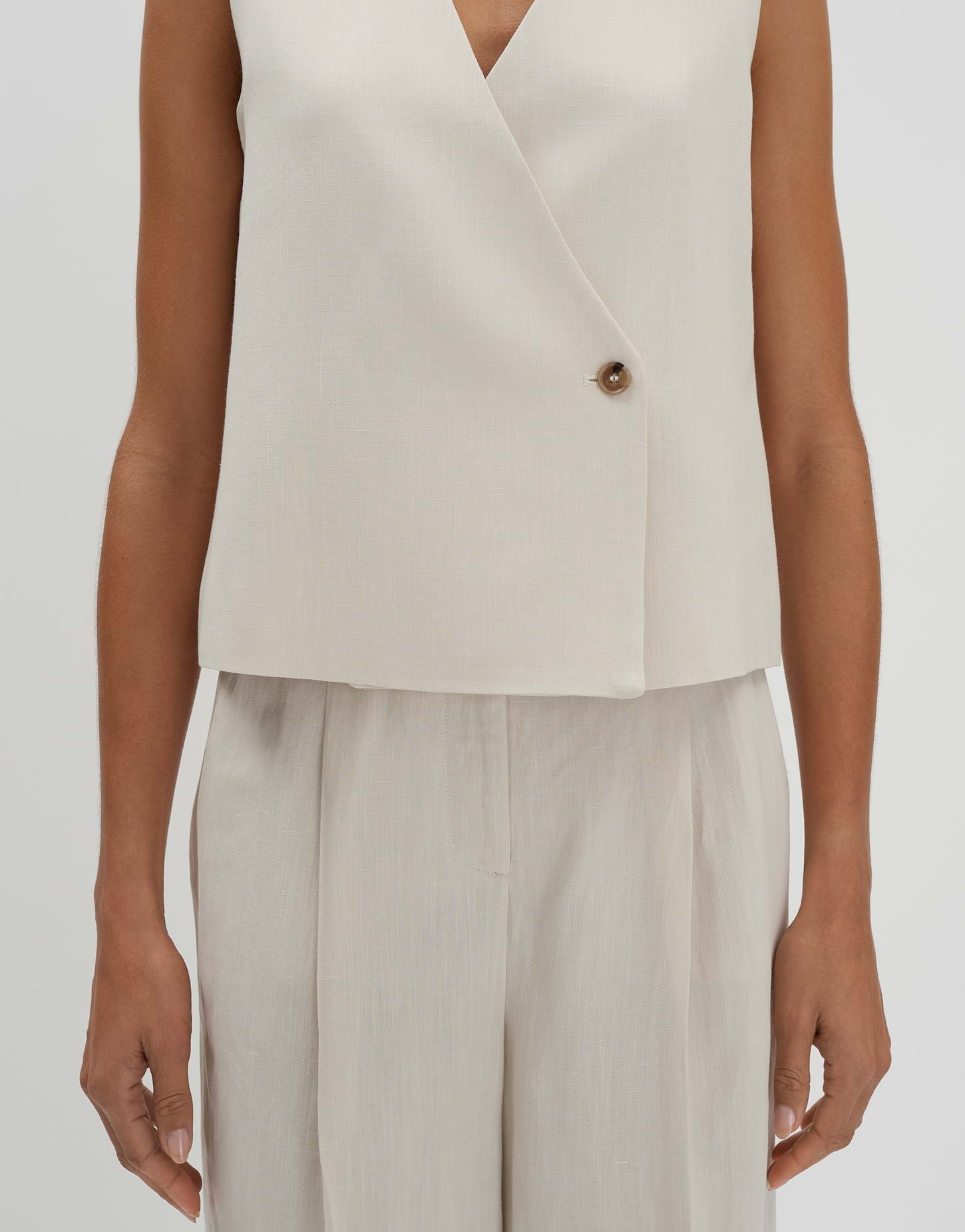 someday Anzugweste NABRIL aus Viskose Leinen Mix