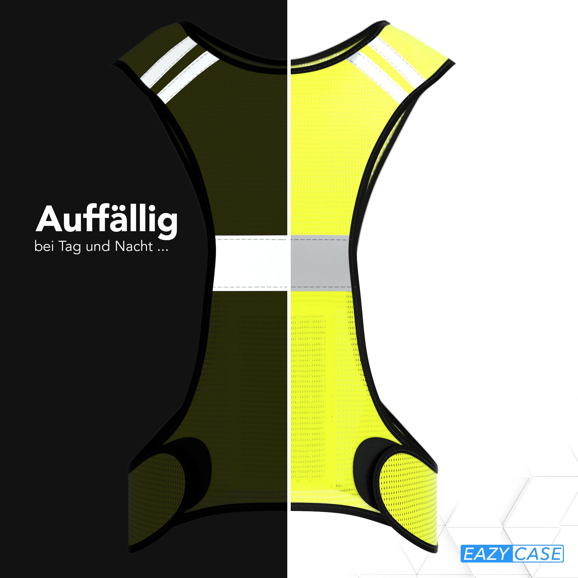 EAZY CASE Warnweste Universal Warnweste mit Klett Warnweste für Sport Refle günstig online kaufen