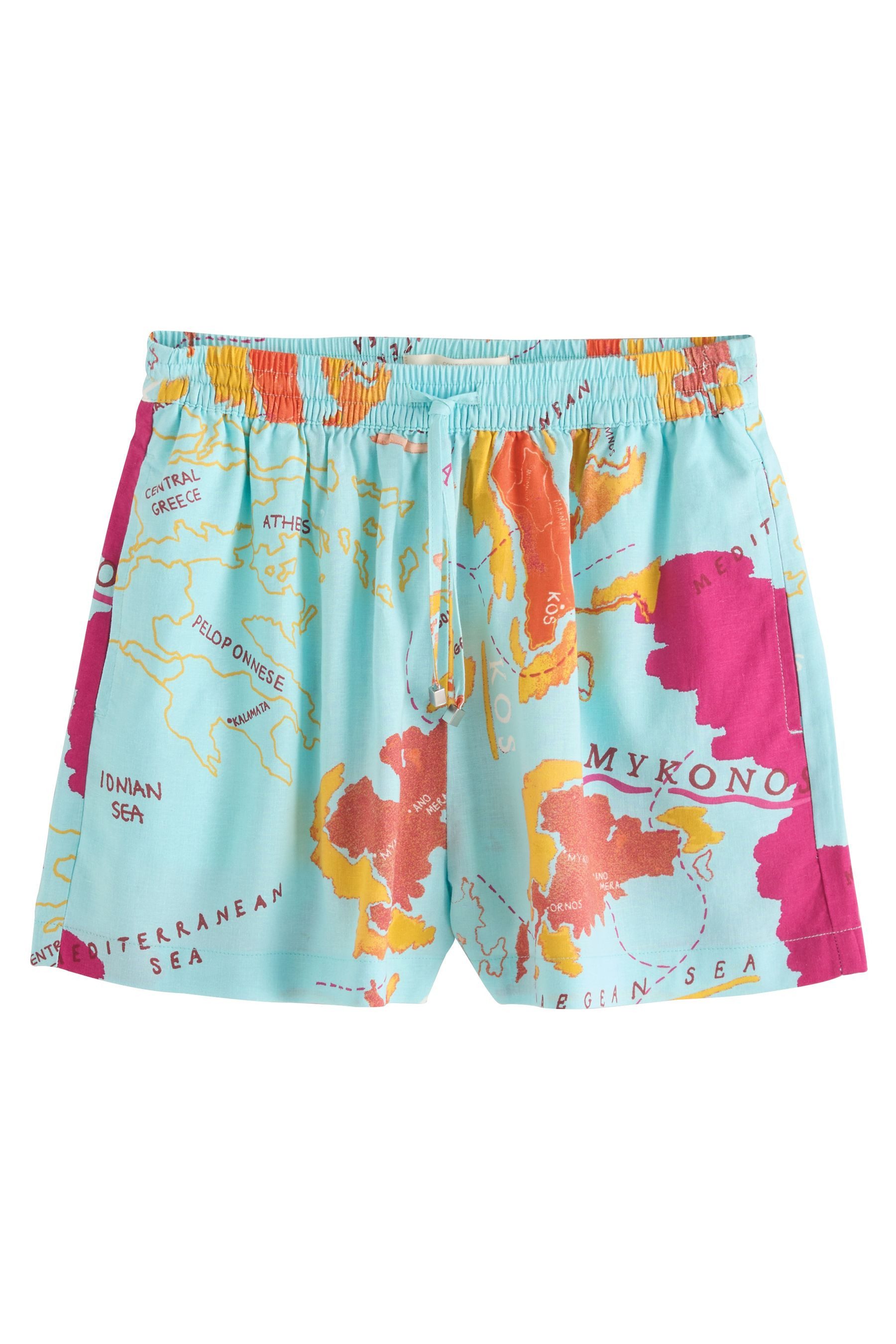Shorts Shorts aus Leinenmischgewebe