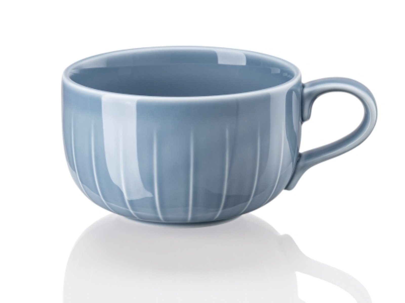 Rosenthal Tasse Joyn Denim Blue Kombi-Obertasse 0,28 l, Porzellan, Tassen