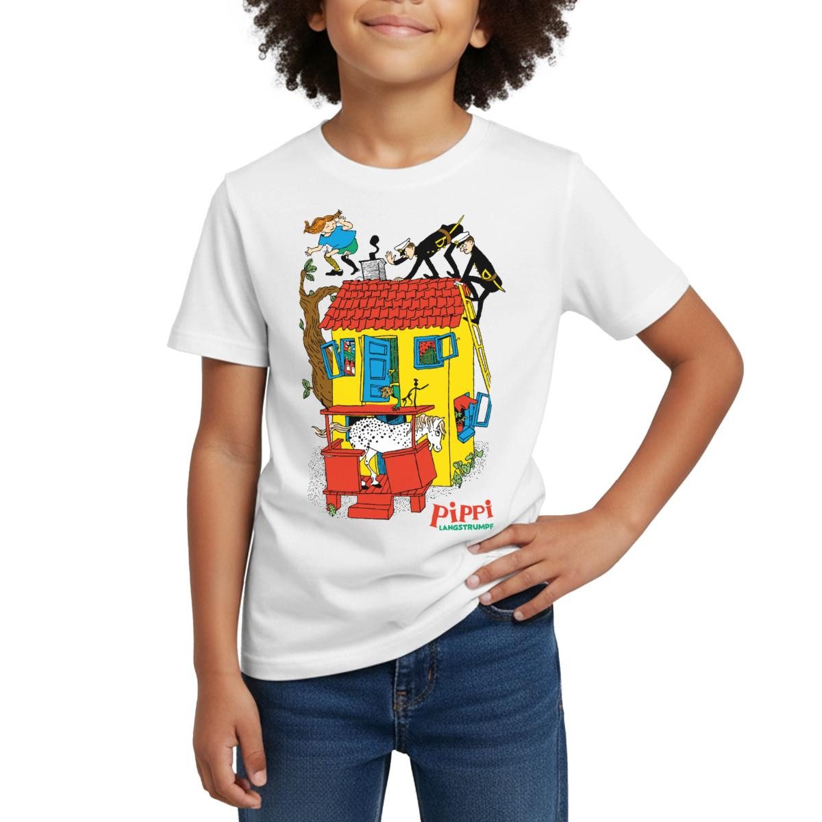 Spreadshirt T-Shirt Pippi Langstrumpf Villa Kunterbunt Kinder T-Shirt (1-tlg)