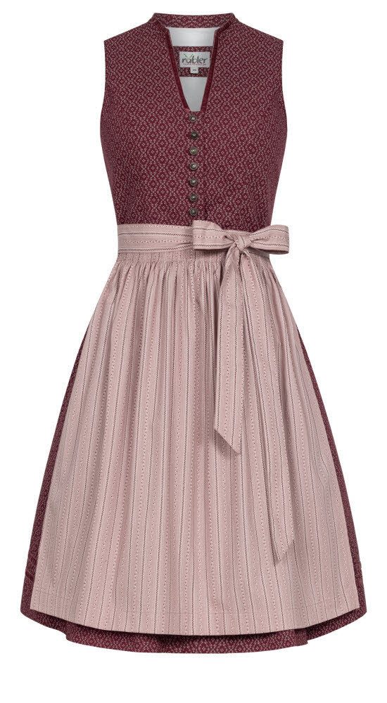 Trachtenkleid Midi Dirndl Frieda in Beere von Nübler