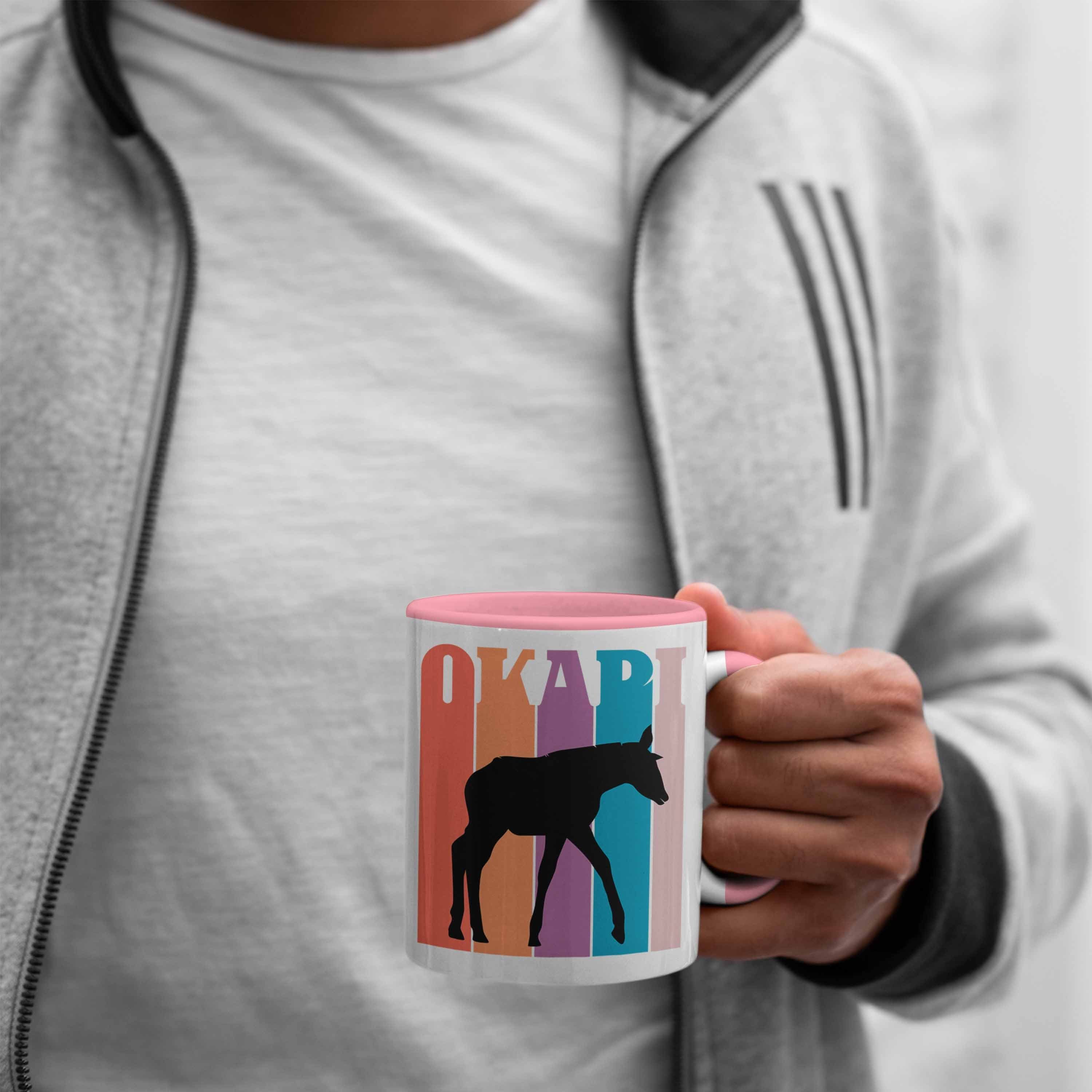 Tasse Liebhaber Tasse Grafik Lustige Okapi Trendation Rosa Okapi für Geschenk