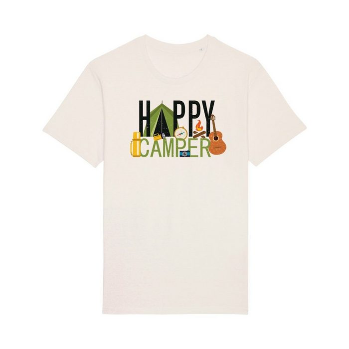 wat? Apparel Print-Shirt Happy Camper (1-tlg)