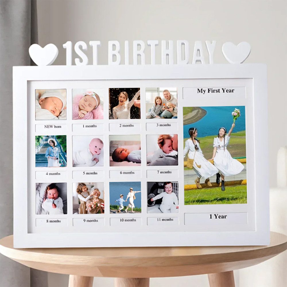 Masbekte Bilderrahmen Babybilderrahmen für 13 Fotos, günstig online kaufen