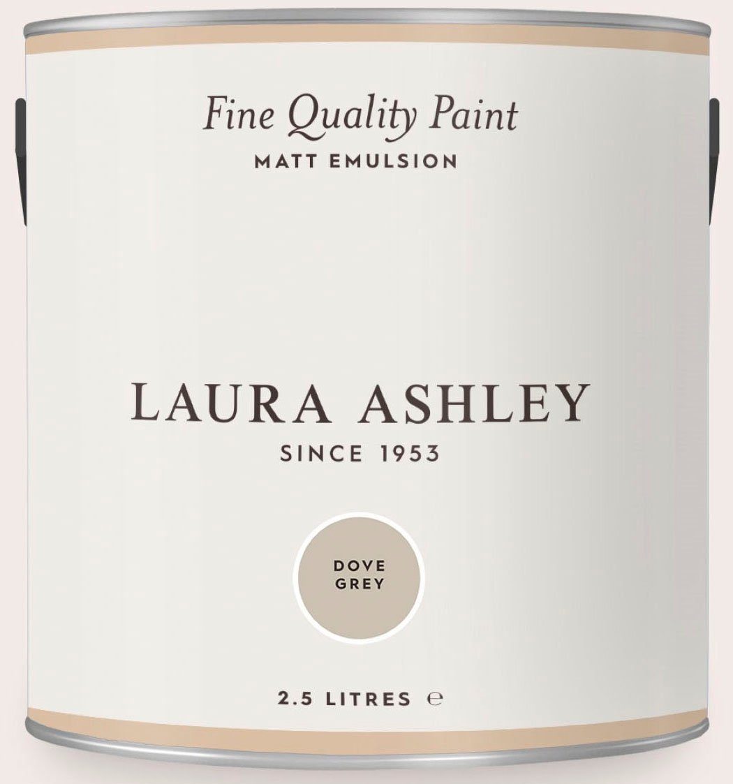 LAURA ASHLEY Wandfarbe Fine Quality Paint MATT EMULSION grey shades, matt, 2,5 L Dove Grey