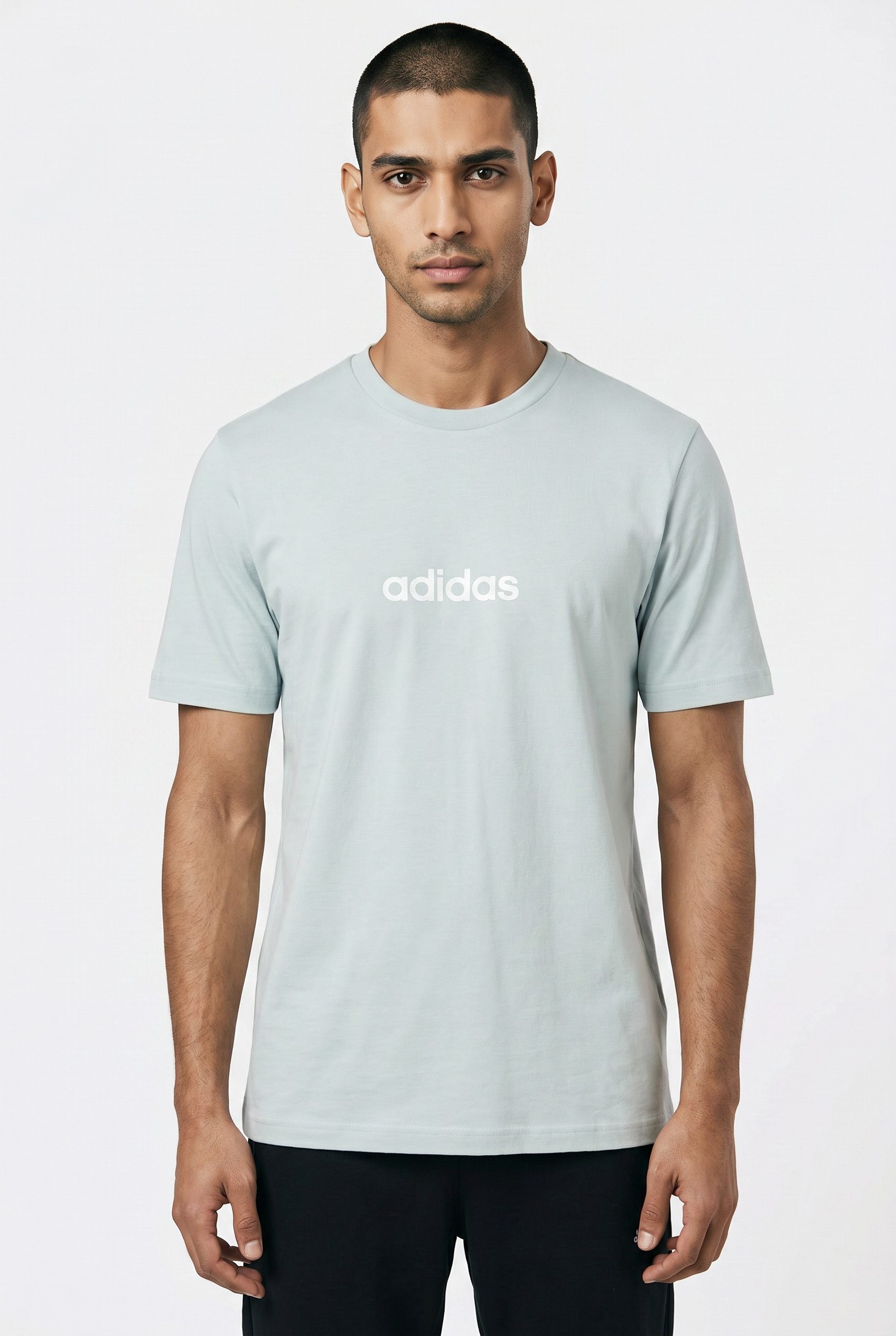 adidas Sportswear T-Shirt M LIN SJ T überschnittene Schultern, Kurzarmdesign, aus Baumwolljersey
