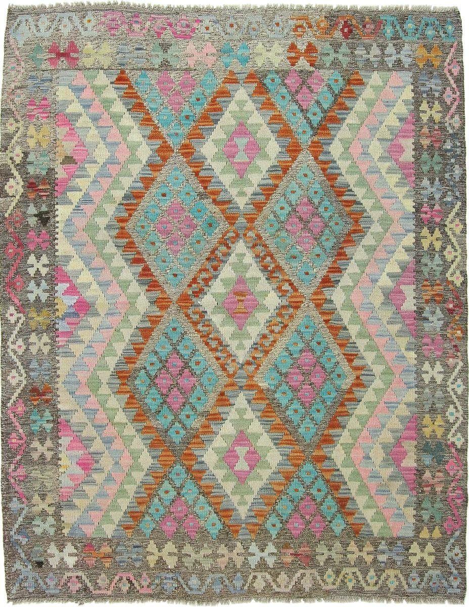 Orientteppich Kelim Afghan Heritage 130x163 Handgewebter Moderner Orientteppich, Nain Trading, rechteckig, Höhe: 3 mm