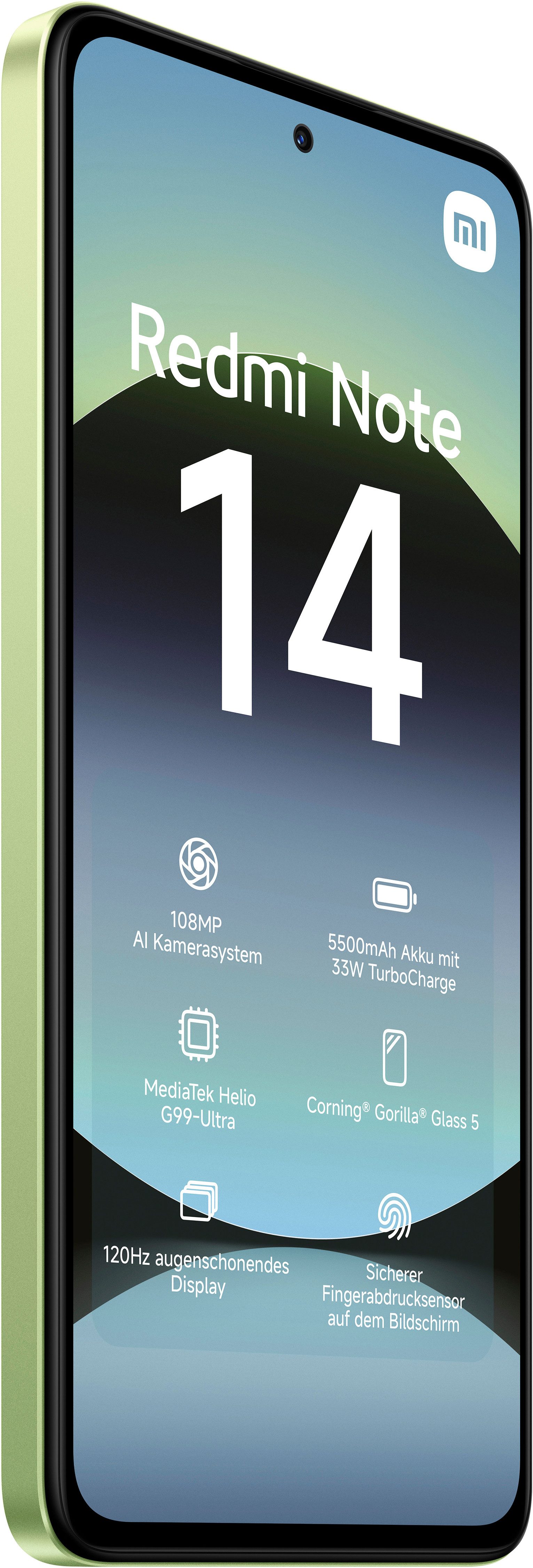 Xiaomi Redmi Note 14 Smartphone (16,94 cm/6,67 Zoll, 128 GB Speicherplatz, 108 MP Kamera)