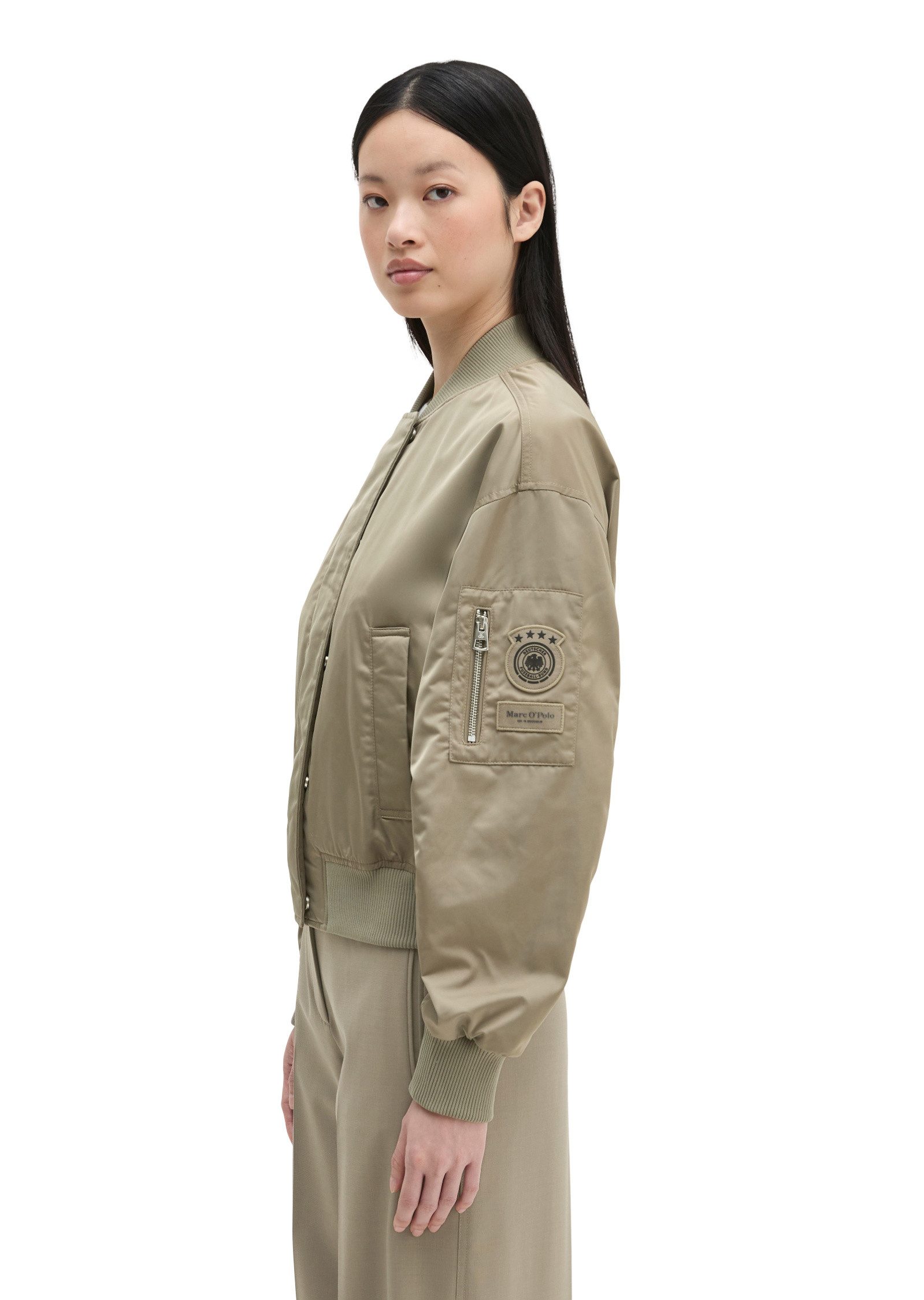Marc O'Polo Outdoorjacke aus recyceltem Polyester-Twill
