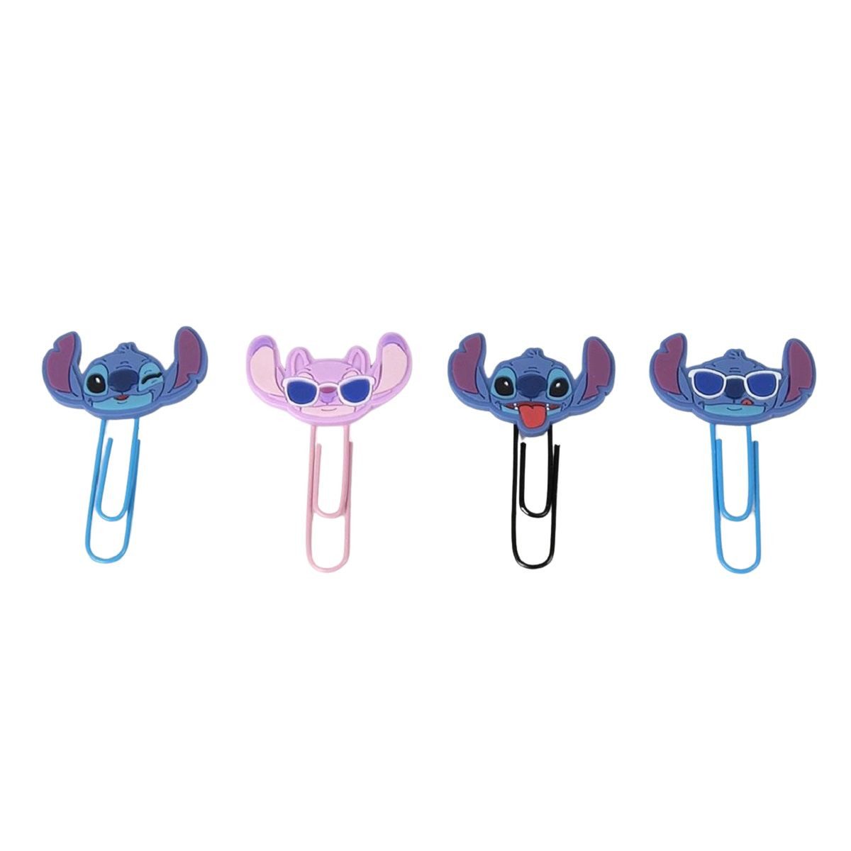 Cerda Büroklammer Lilo & Stitch Clips-Set – 4 Büroklammern für Notizen & Deko