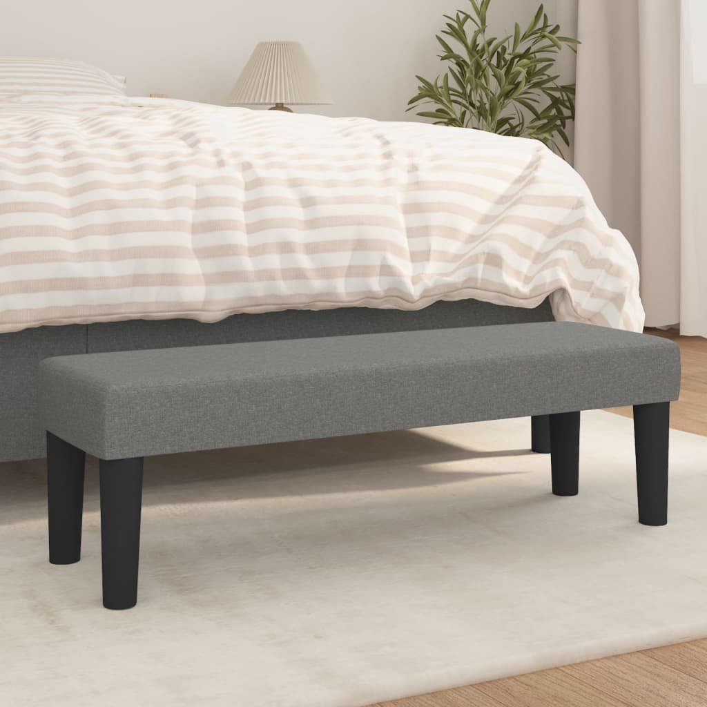 BOUTIQUE Design Sitzbank 100cm dunkelgrau Cord schwarze Metallbeine BOUTIQUE Design Sitzbank 100cm dunkelgrau Cord schwarze Metallbeine