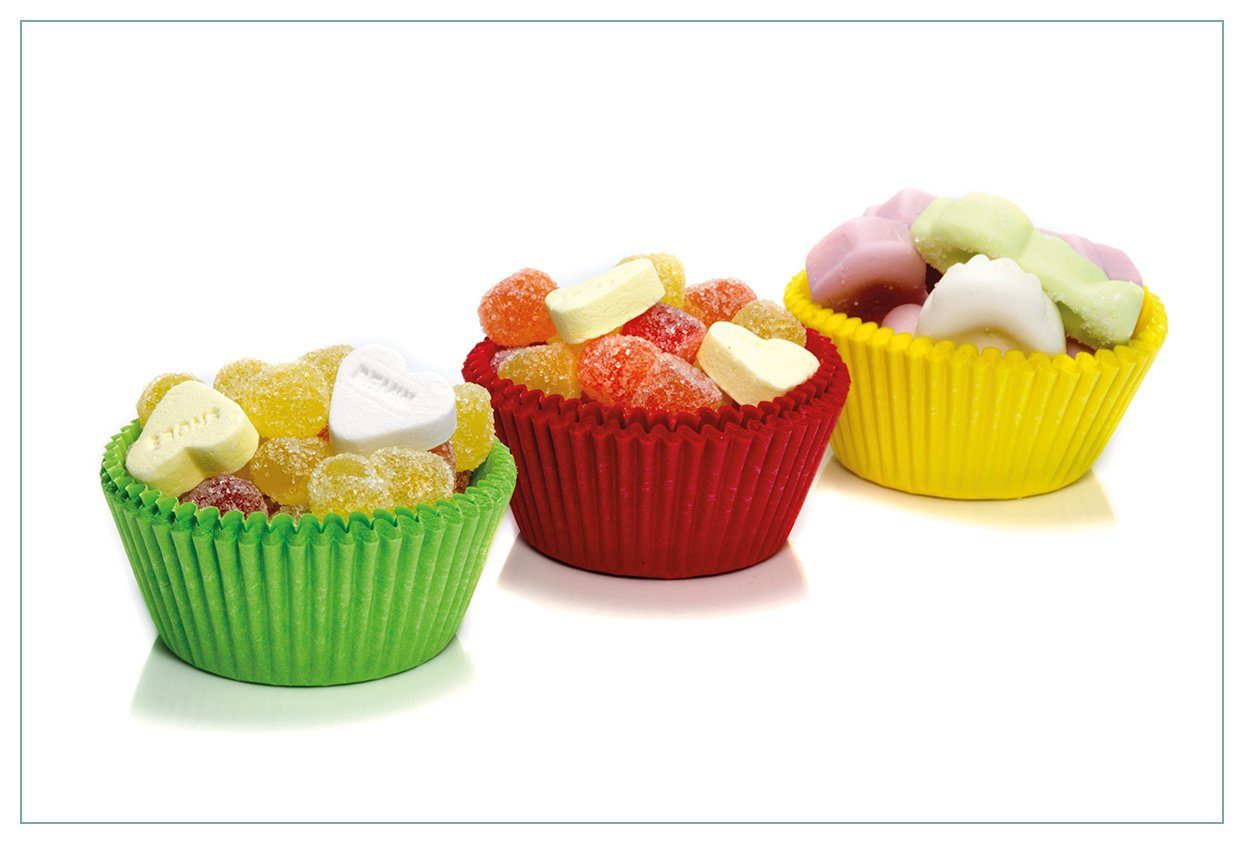 Wallario Küchenrückwand Sweets - Süßigkeiten-Muffins in der Küche, (1-tlg)