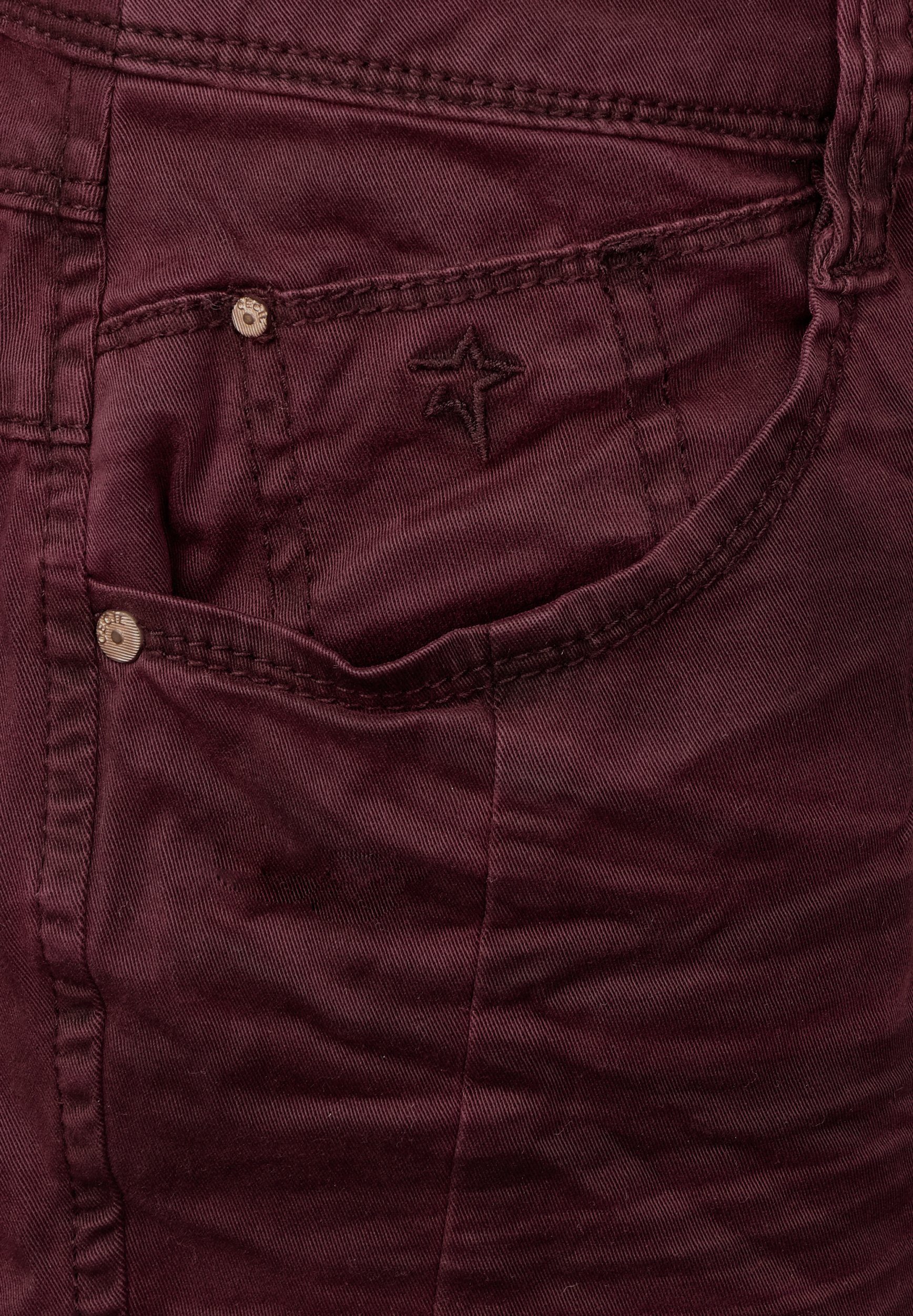 Farbige 5-Pocket-Jeans Cecil York 10646 Crash-Hose New